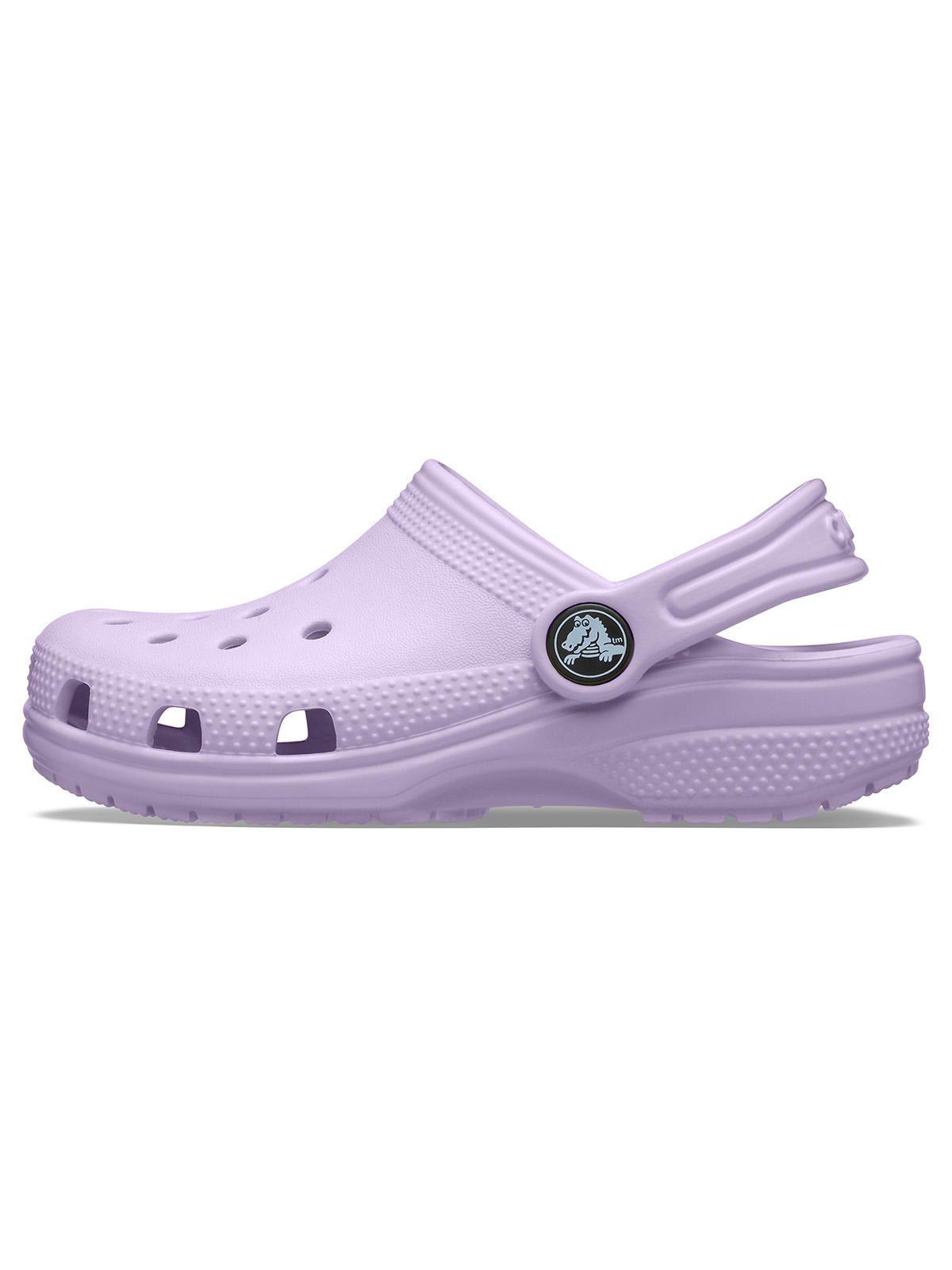 Zueco Niños Grandes Classic Clog Lila-1
