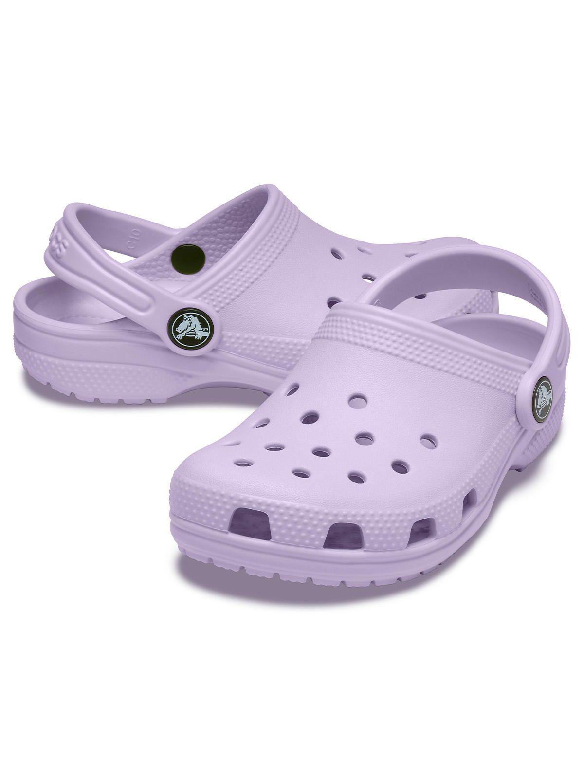 Zueco Niños Grandes Classic Clog Lila-3