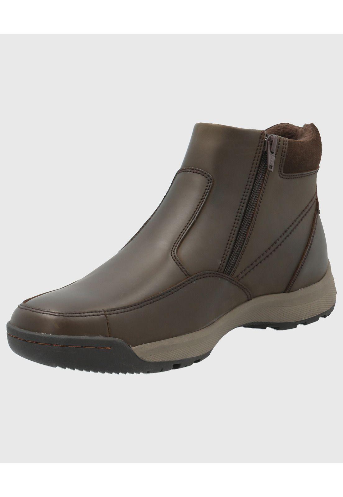 Botin Cuero Hombre Chief Café-4
