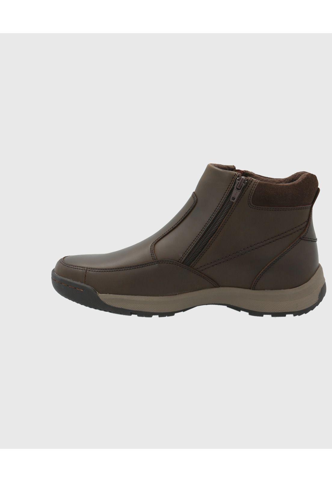 Botin Cuero Hombre Chief Café-5