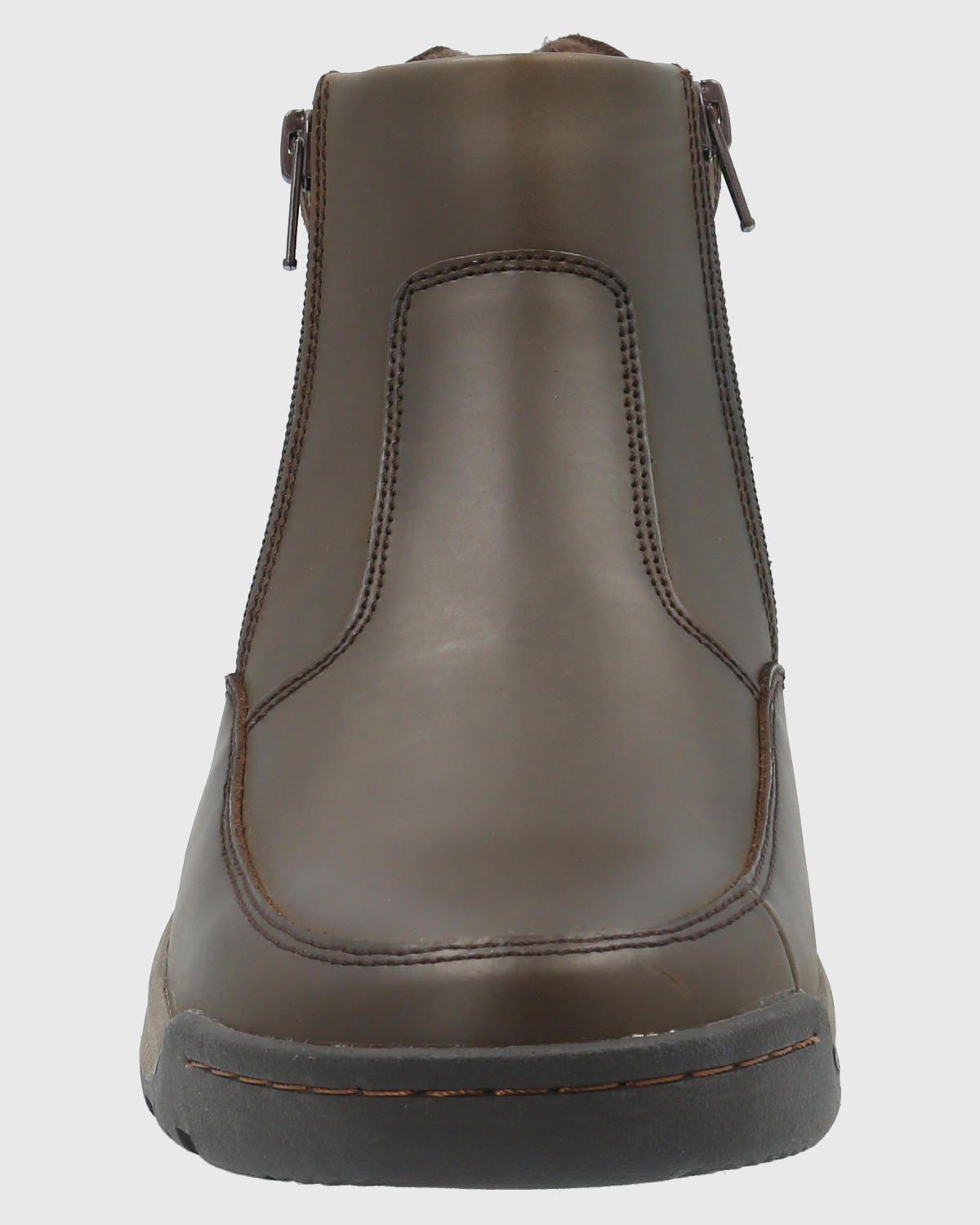 Botin Cuero Hombre Chief Café-3