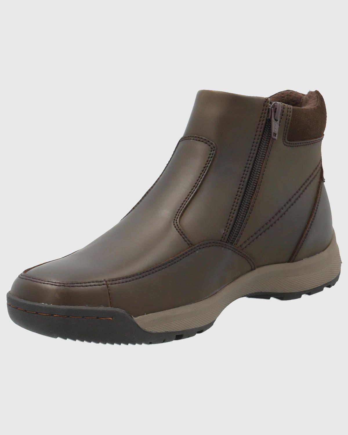 Botin Cuero Hombre Chief Café-4