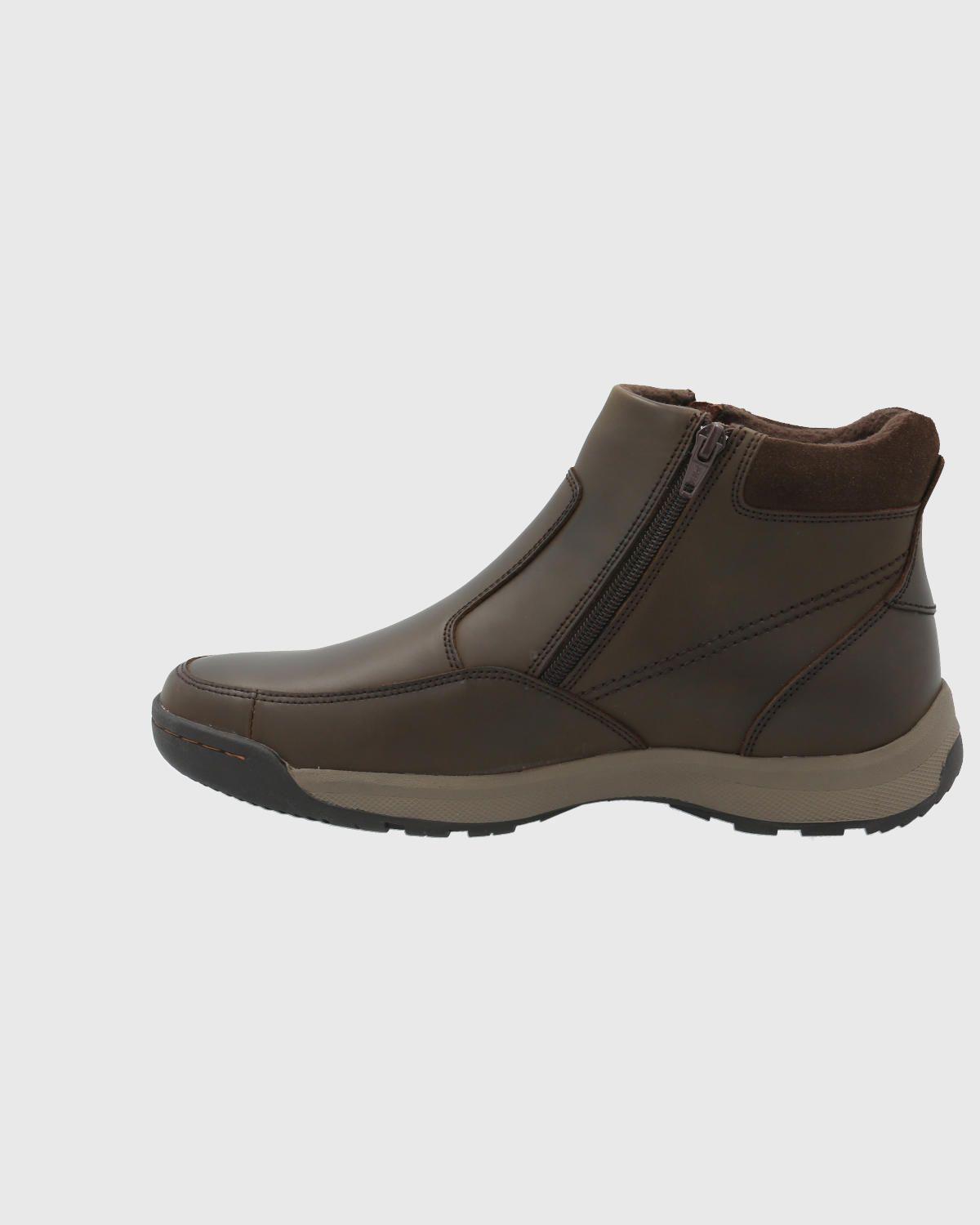 Botin Cuero Hombre Chief Café-5