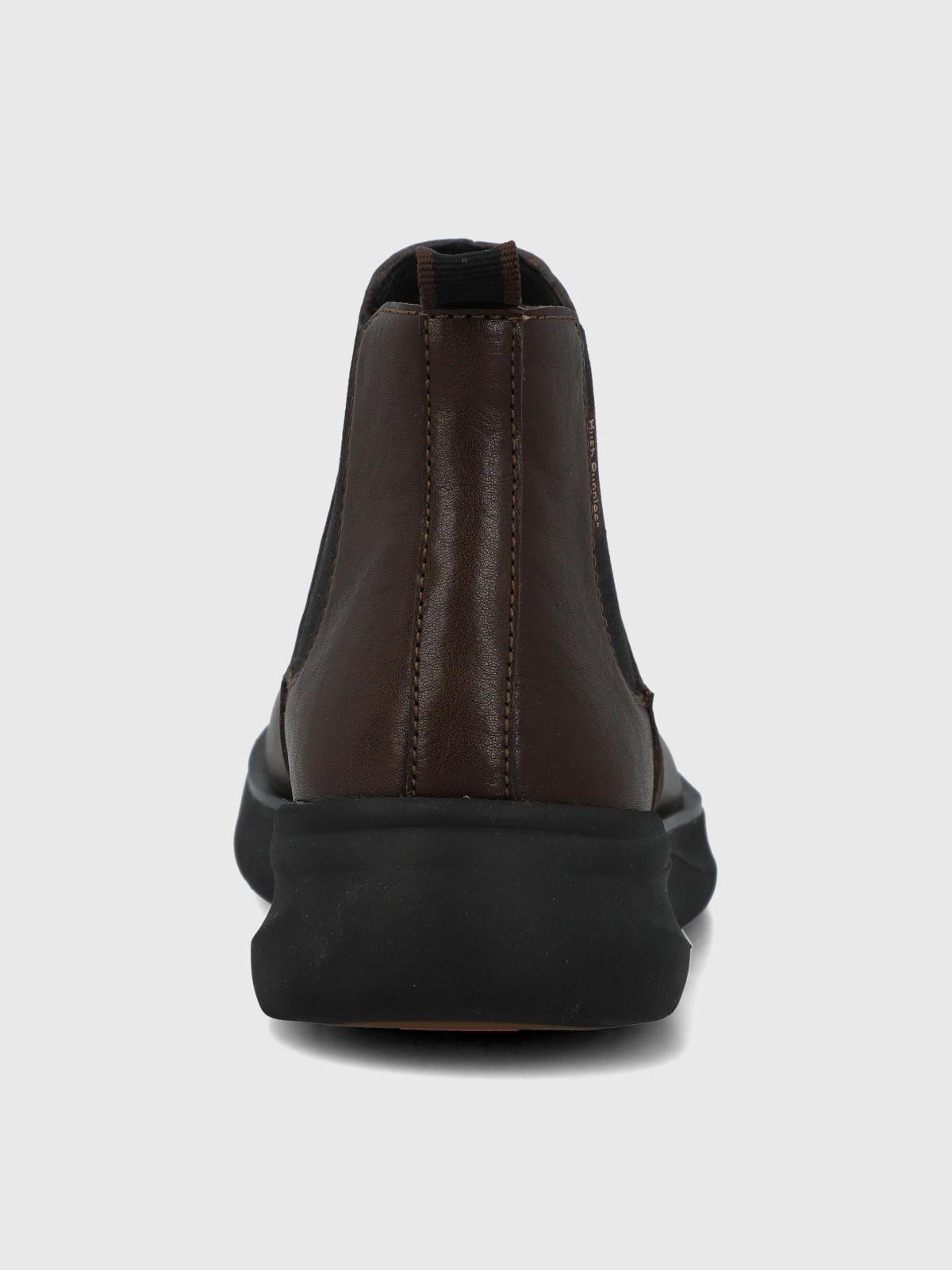 Botín Cuero Flora Café Mujer-6