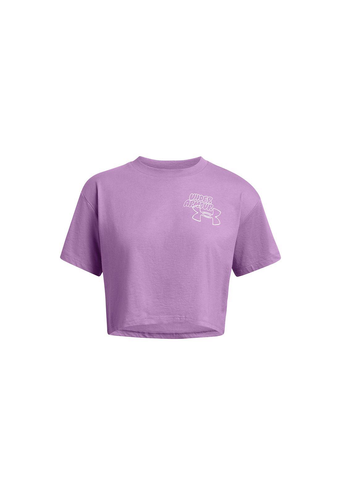 Polera Manga Corta Bubble Spt Mujer Morado-0