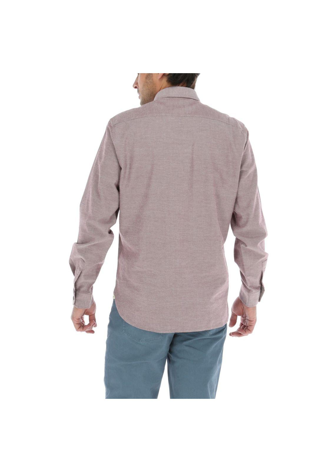 Camisa Algodón Frannel Lila Hombre Rockford-0