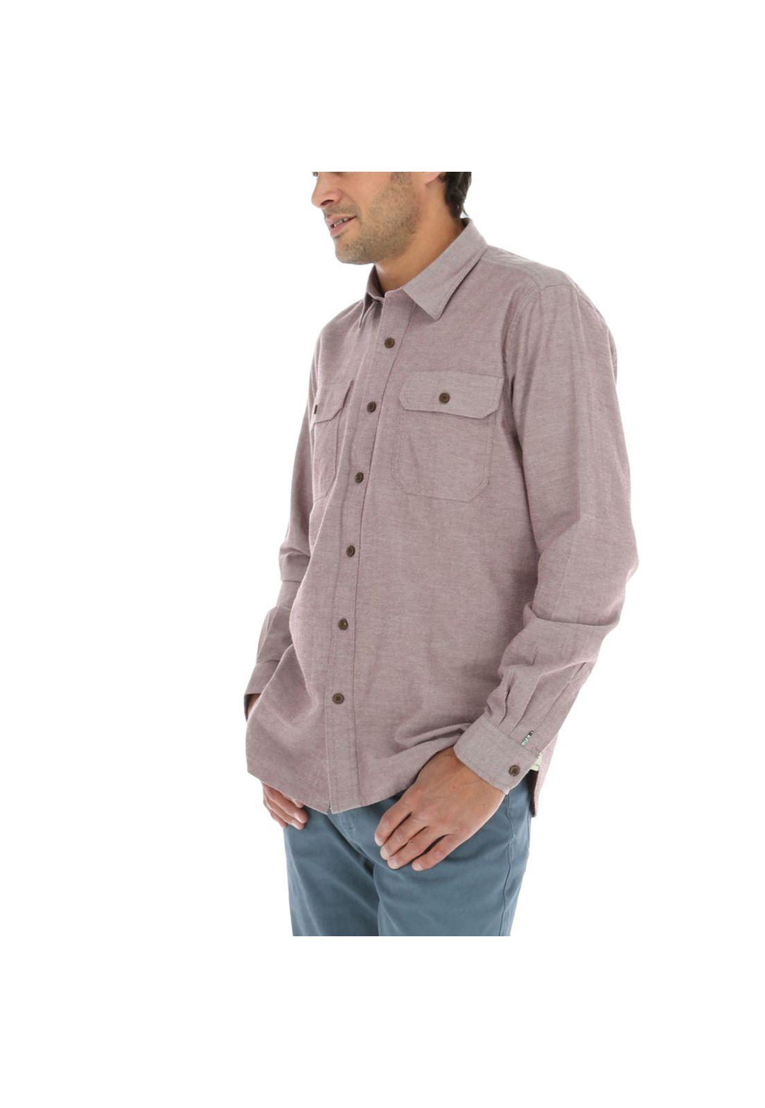 Camisa Algodón Frannel Lila Hombre Rockford-1