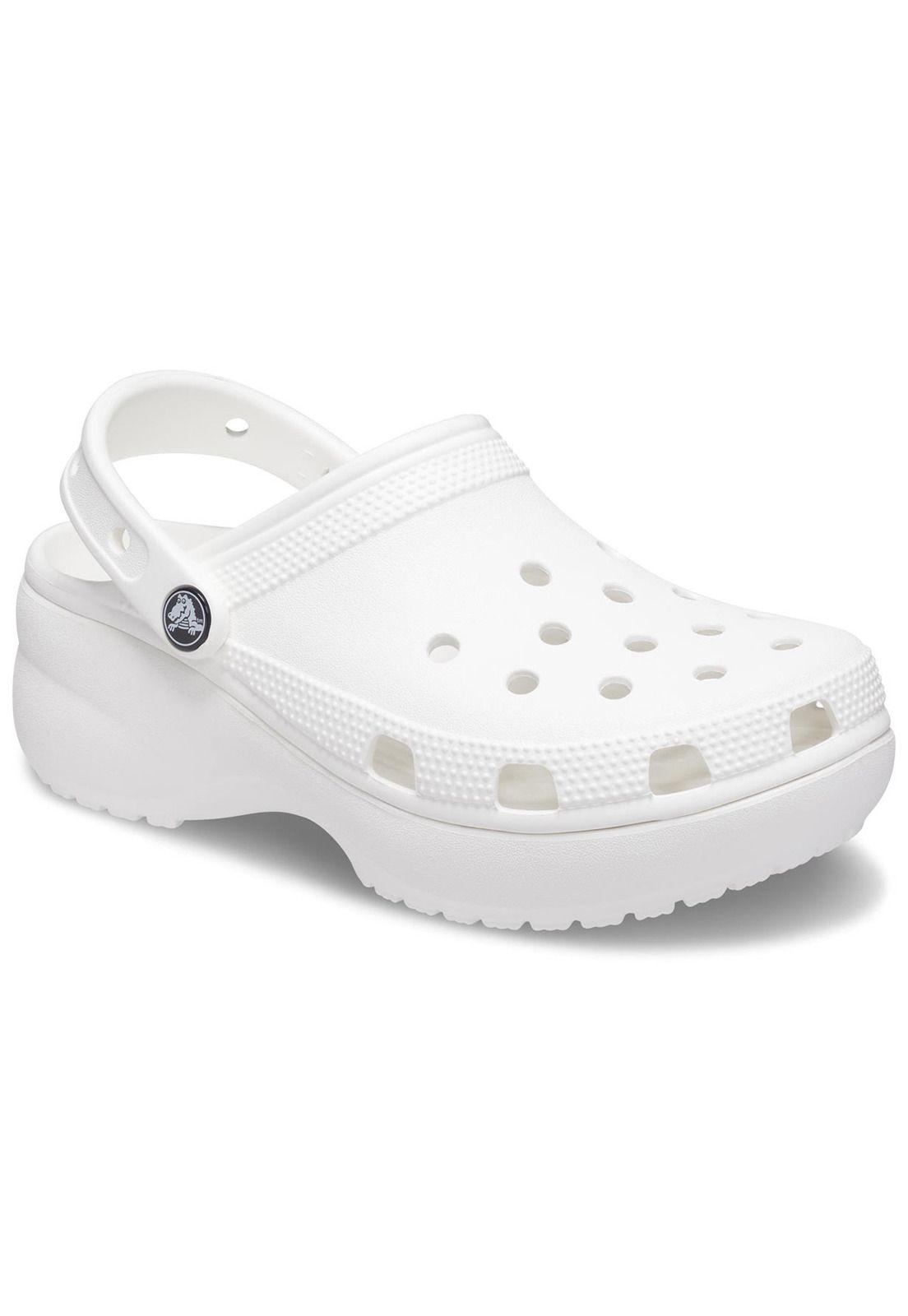 Zueco Crocs Mujer Classic Ptfm Clog Blanco-6