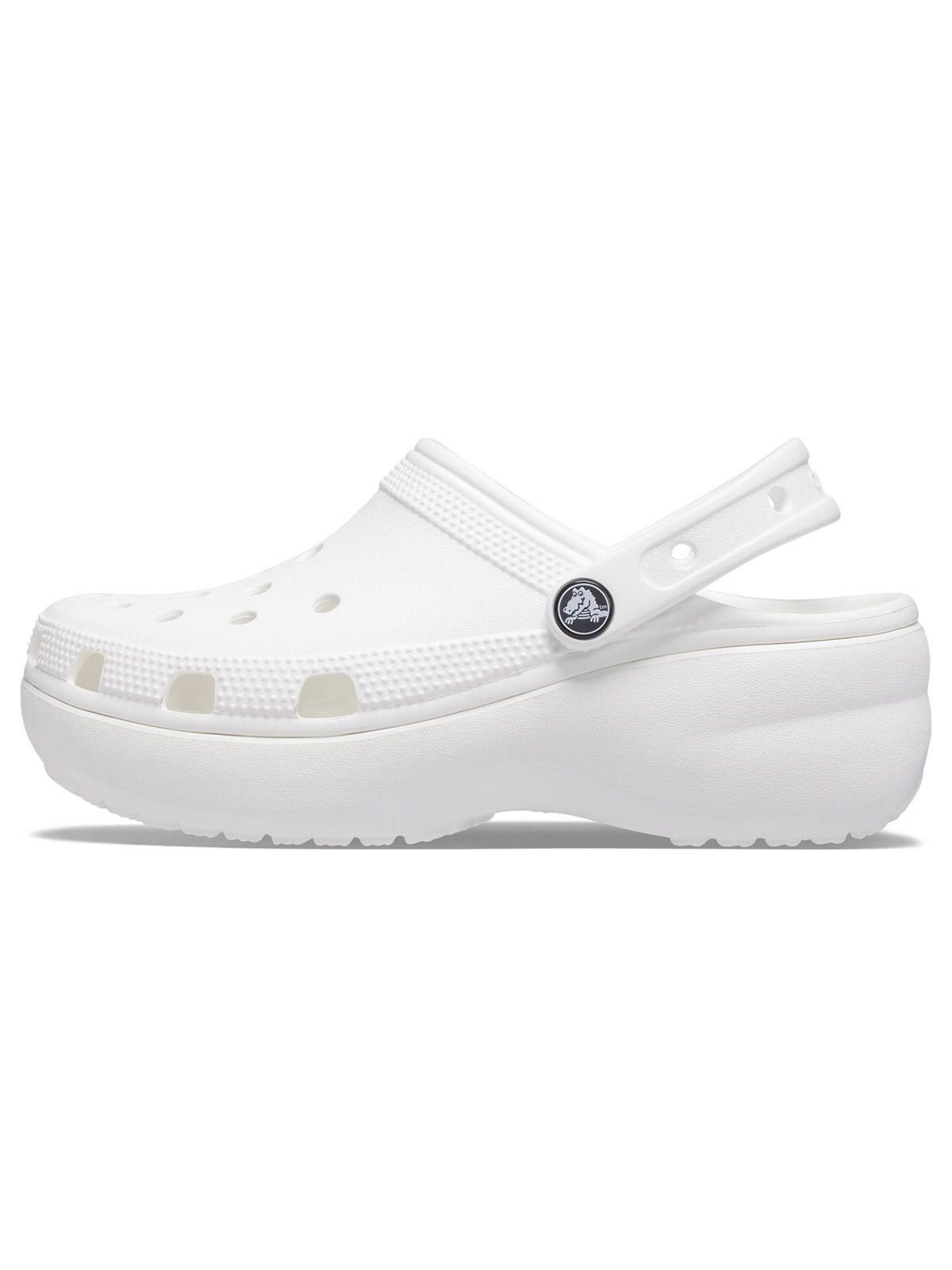 Zueco Crocs Mujer Classic Ptfm Clog Blanco-2