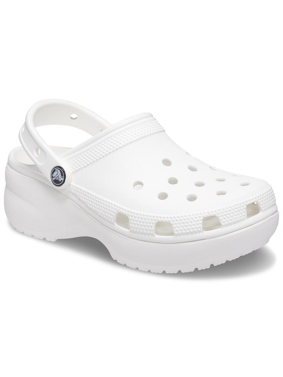 Zueco Crocs Mujer Classic Ptfm Clog Blanco-7
