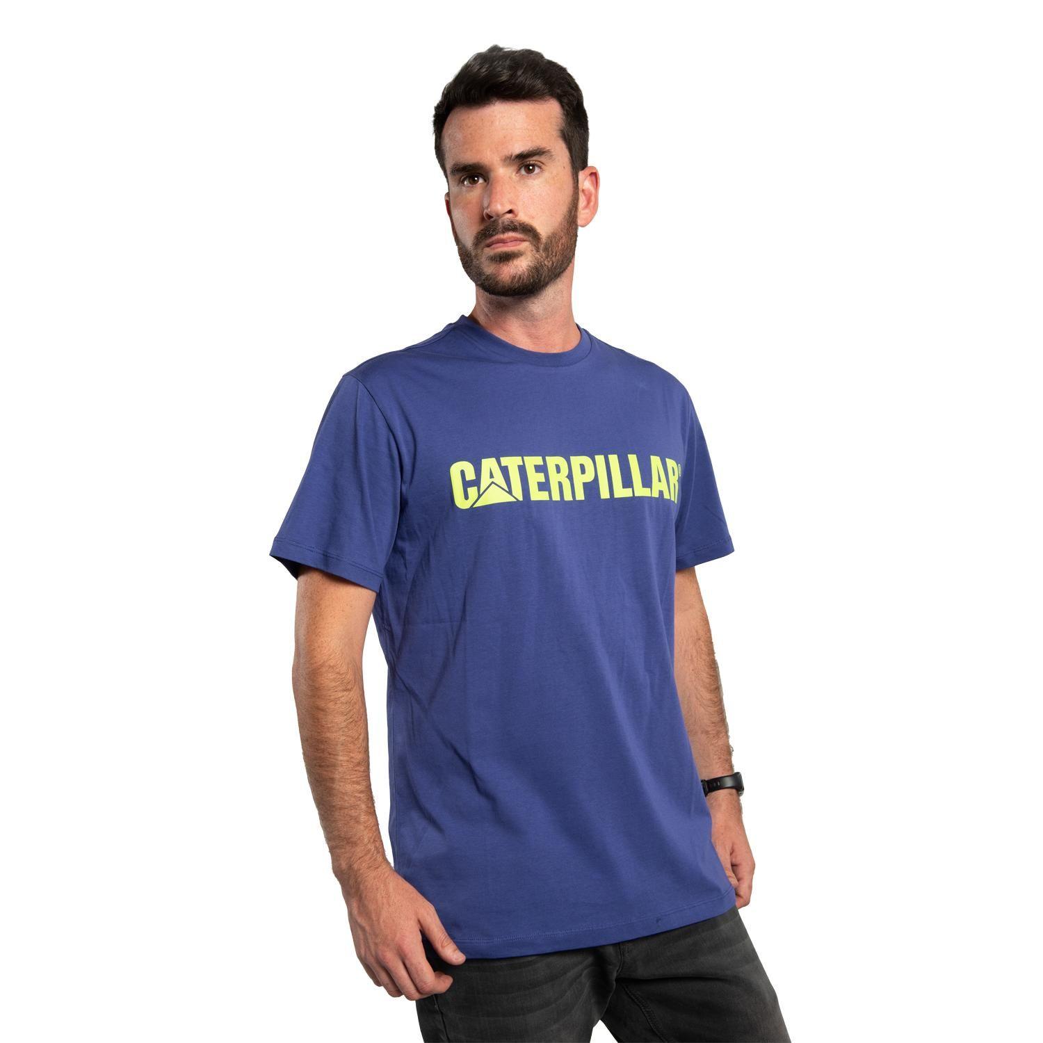 Polera M/C Hombre Slim Fit Caterpillar Azul-0