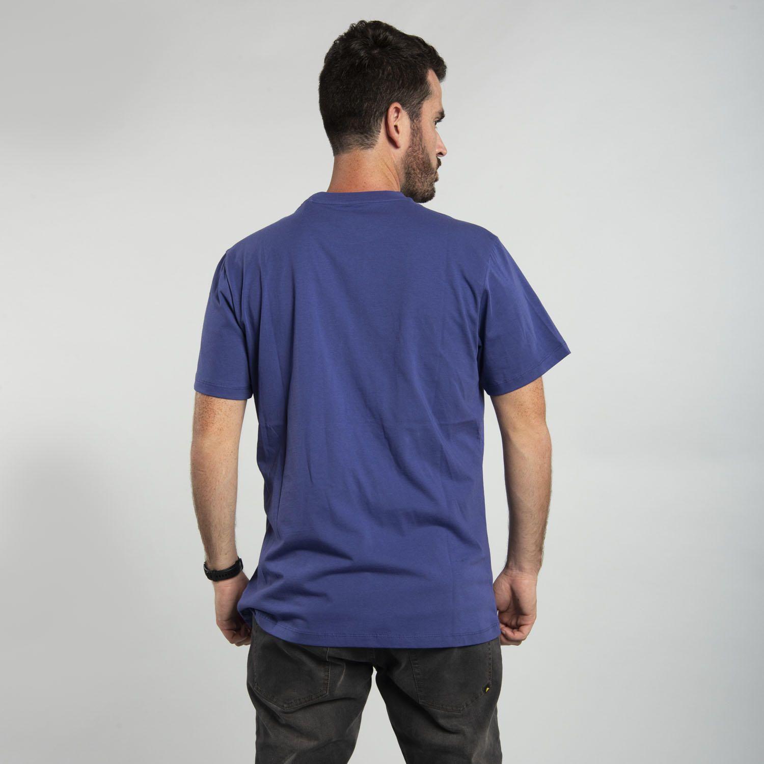 Polera M/C Hombre Slim Fit Caterpillar Azul-2