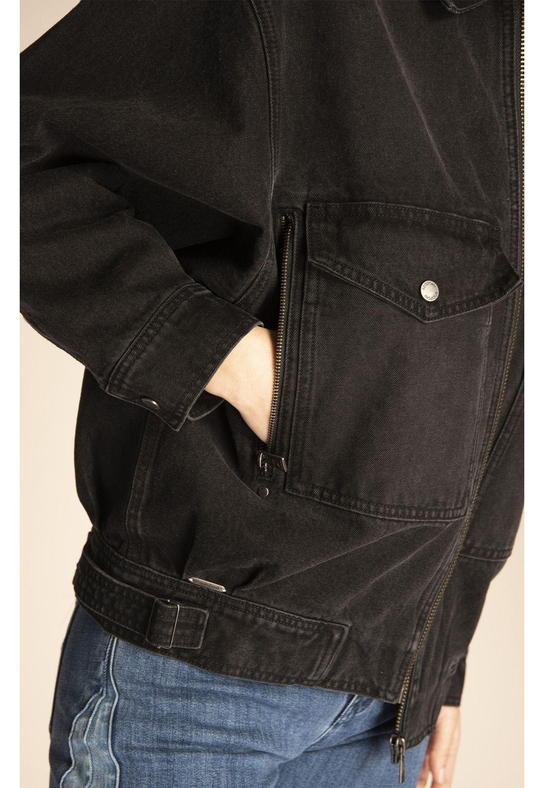 Chaqueta Algodón Orgánico Mujer Terra Negro-3