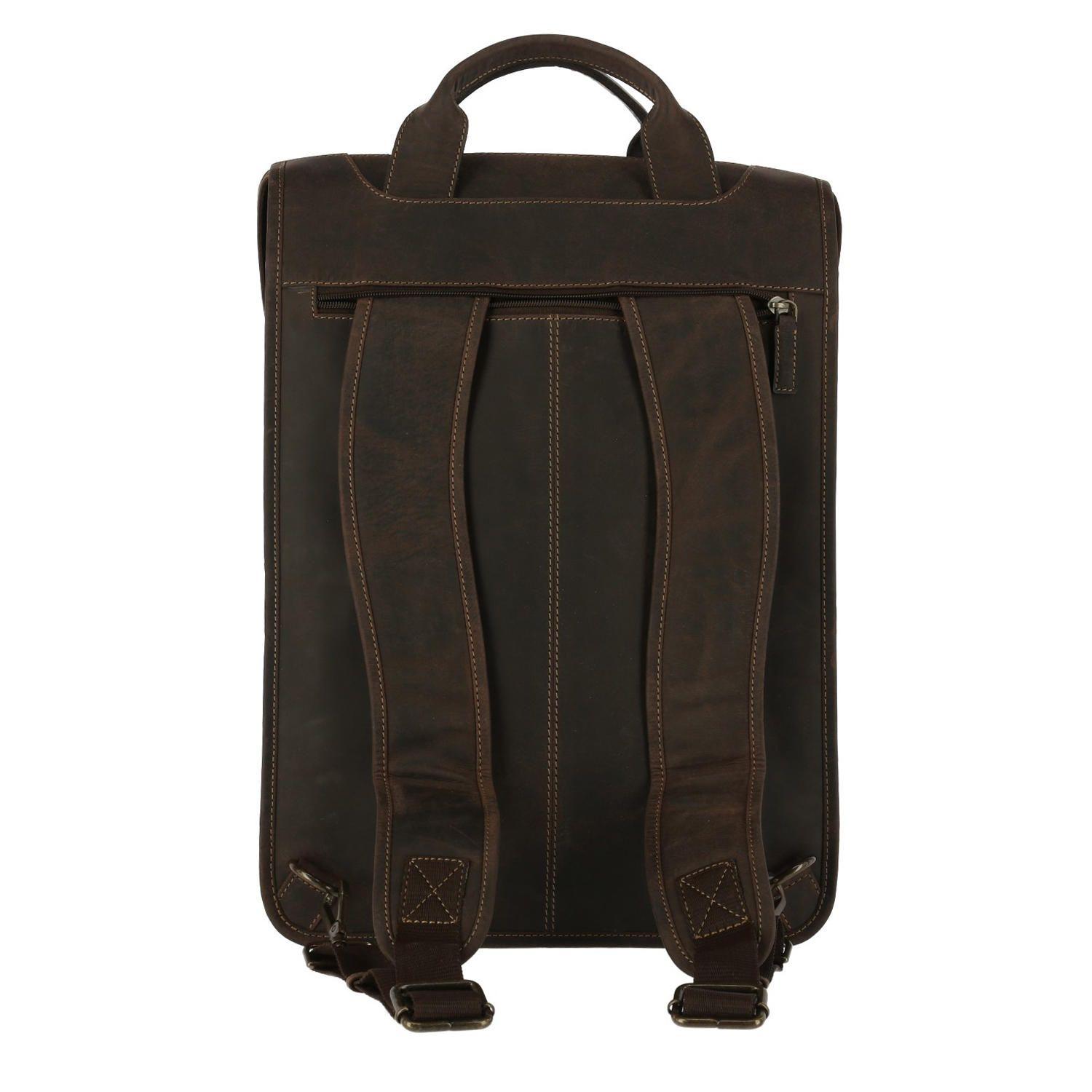 Mochila Cuero Hombre Bks Rao Café-2