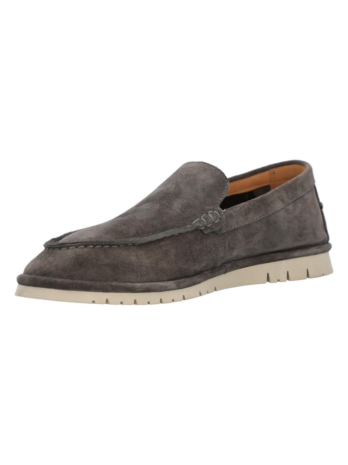 Mocasin Cuero Hombre Piastri Gris-4