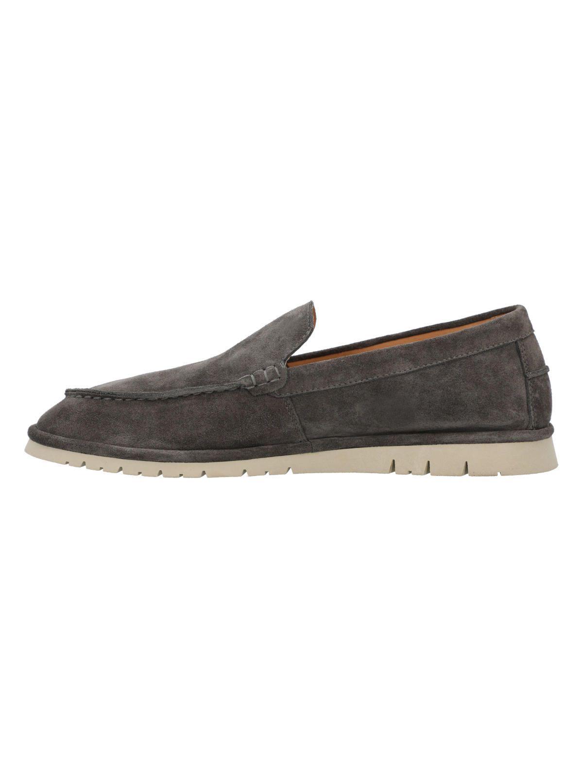 Mocasin Cuero Hombre Piastri Gris-5