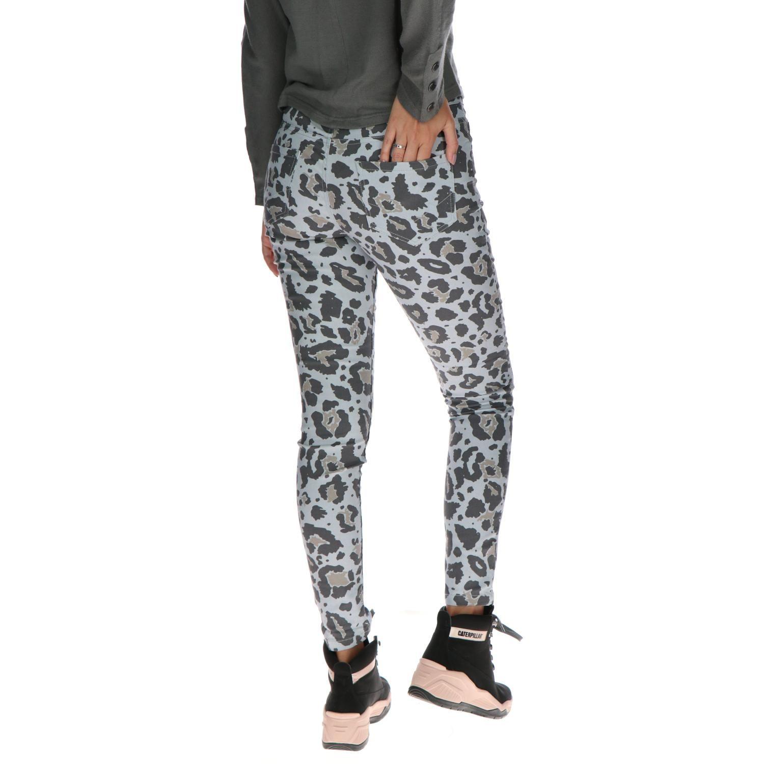 Pantalon Mujer Print/Fashion Symbol Jegging Gris-2