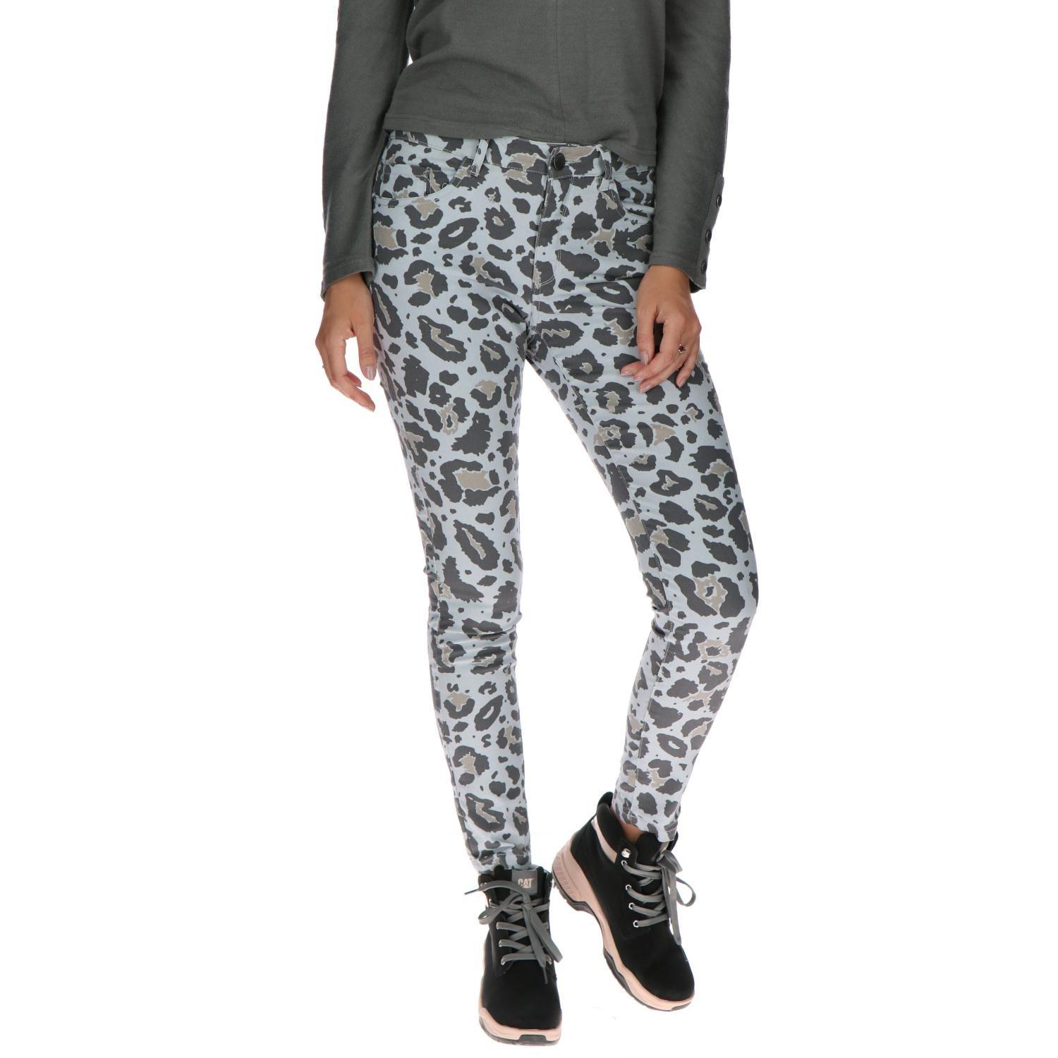 Pantalon Mujer Print/Fashion Symbol Jegging Gris-3