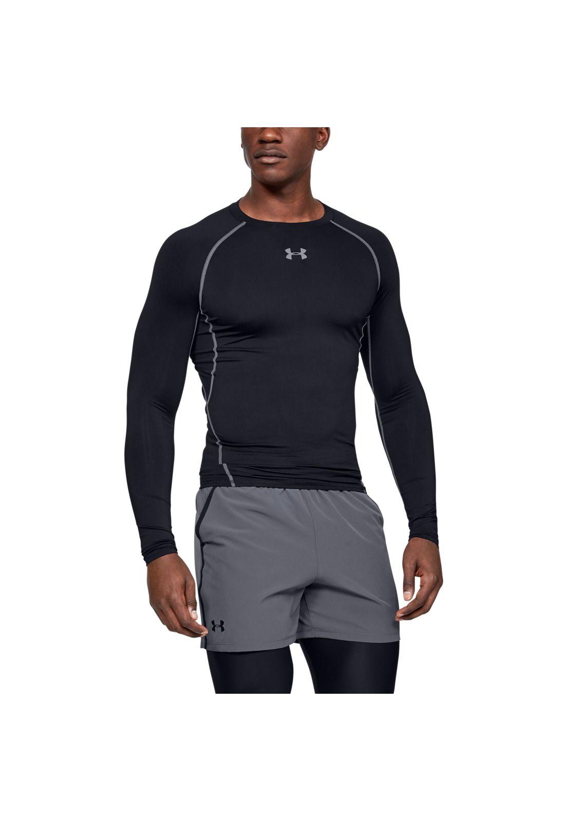 Polera UA Hg Armour Negro Hombre Negro-0