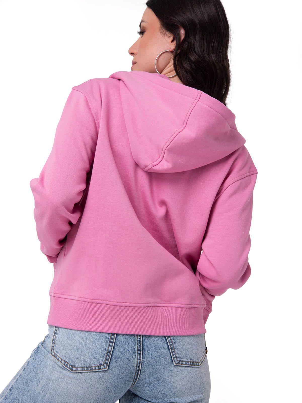 Polerón Mujer Patch Full Zip Rosa-3