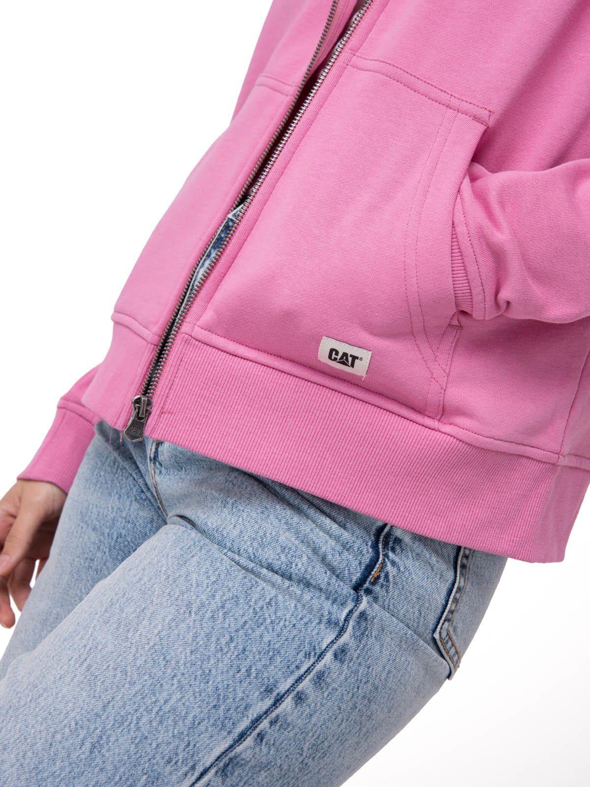 Polerón Mujer Patch Full Zip Rosa-4