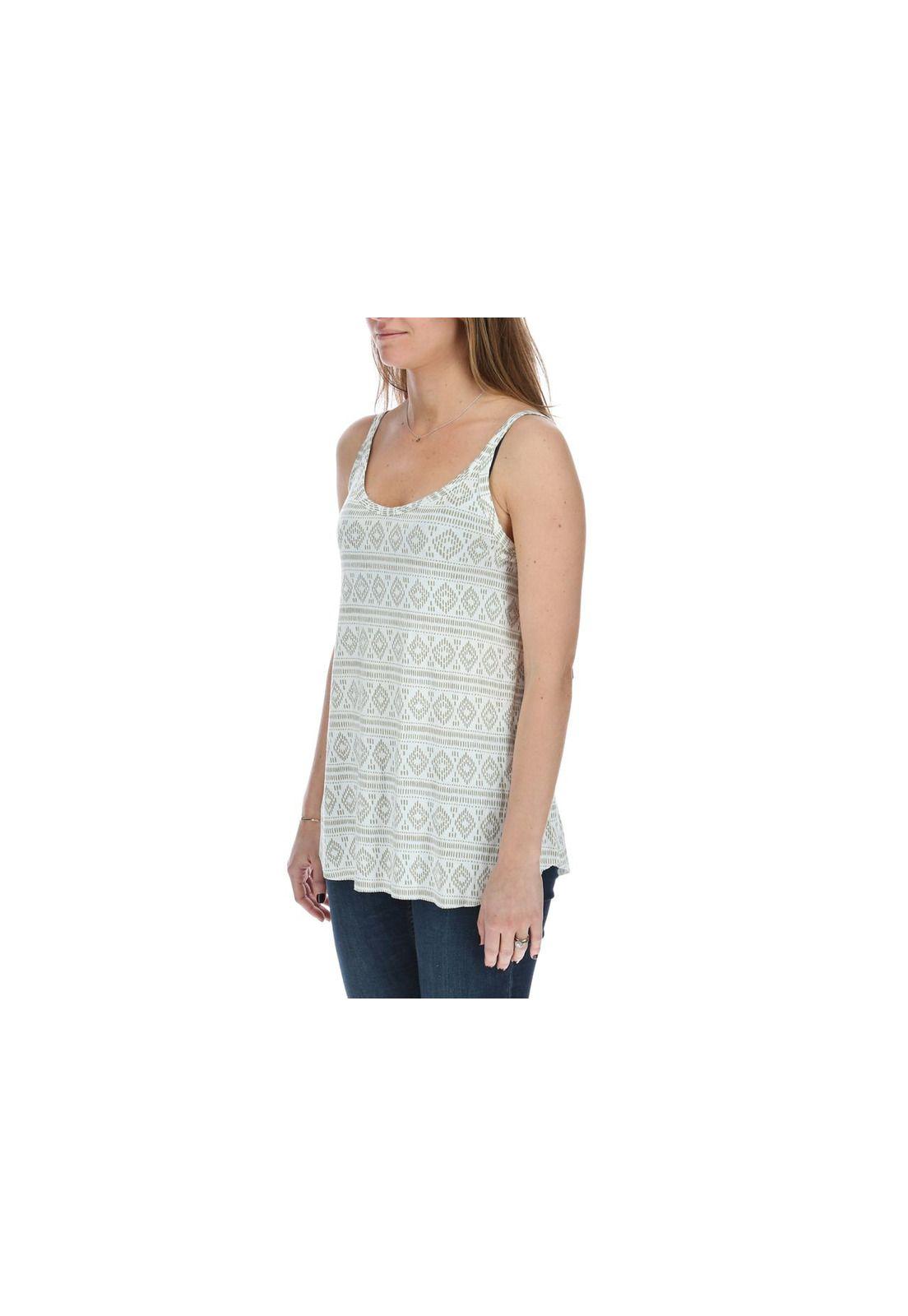 Polera S/M  Mujer Diamond Blanco-1