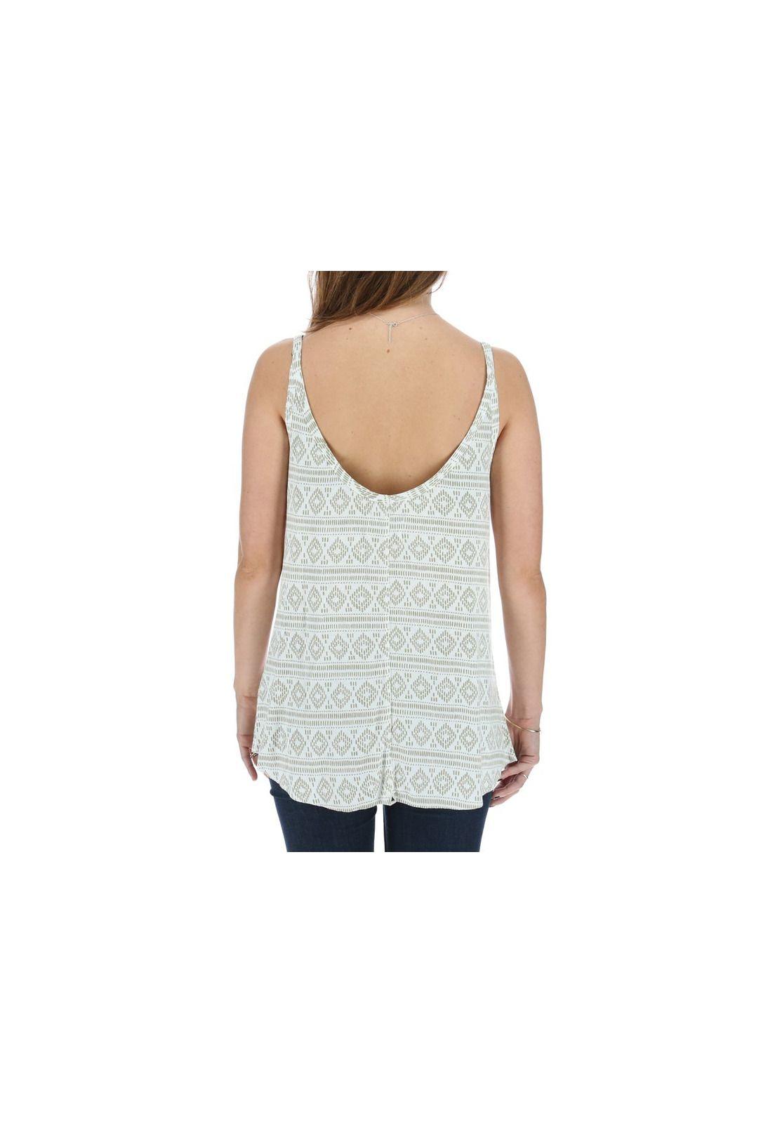 Polera S/M  Mujer Diamond Blanco-2