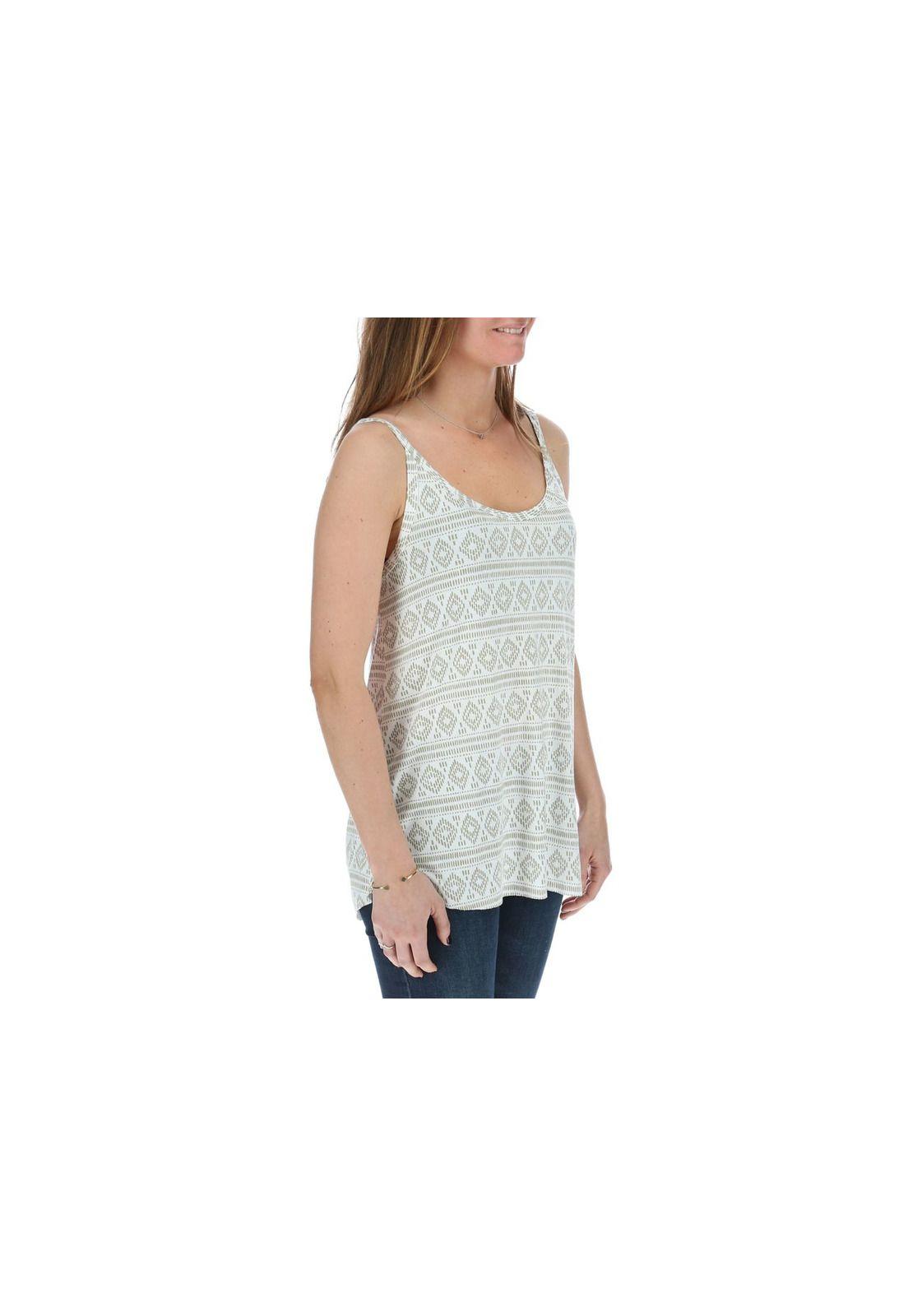 Polera S/M  Mujer Diamond Blanco-3