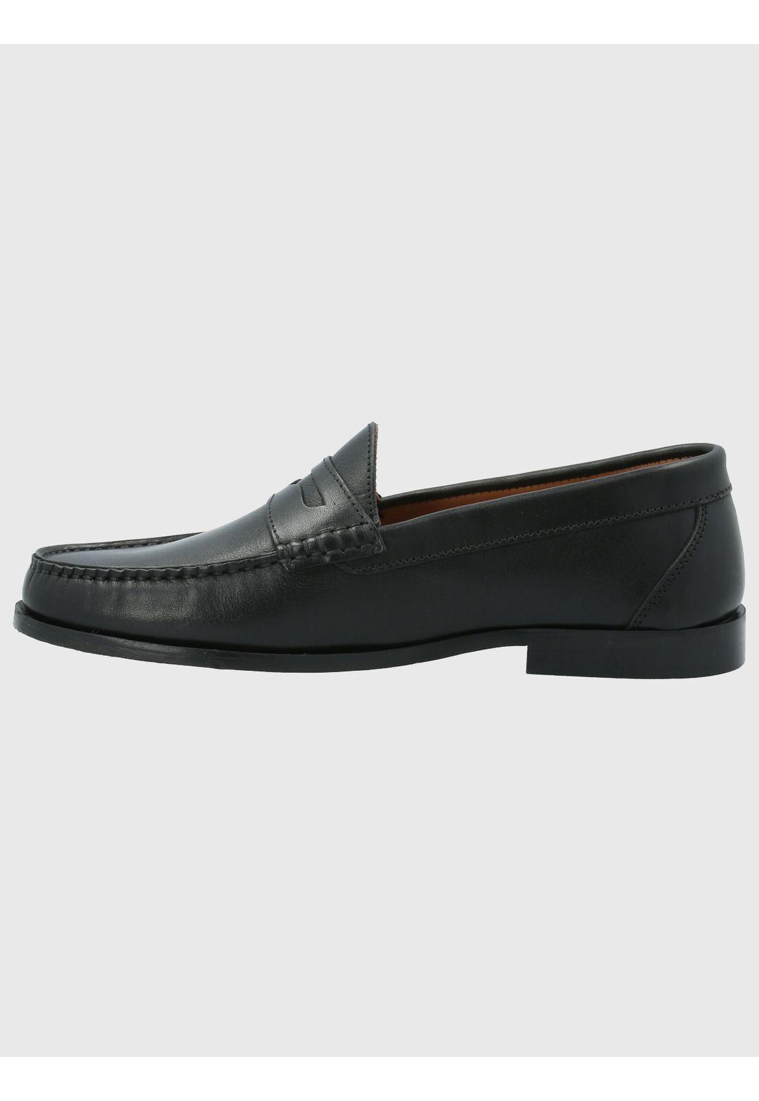 Mocasín Cuero Hombre Cazzoli Negro-5