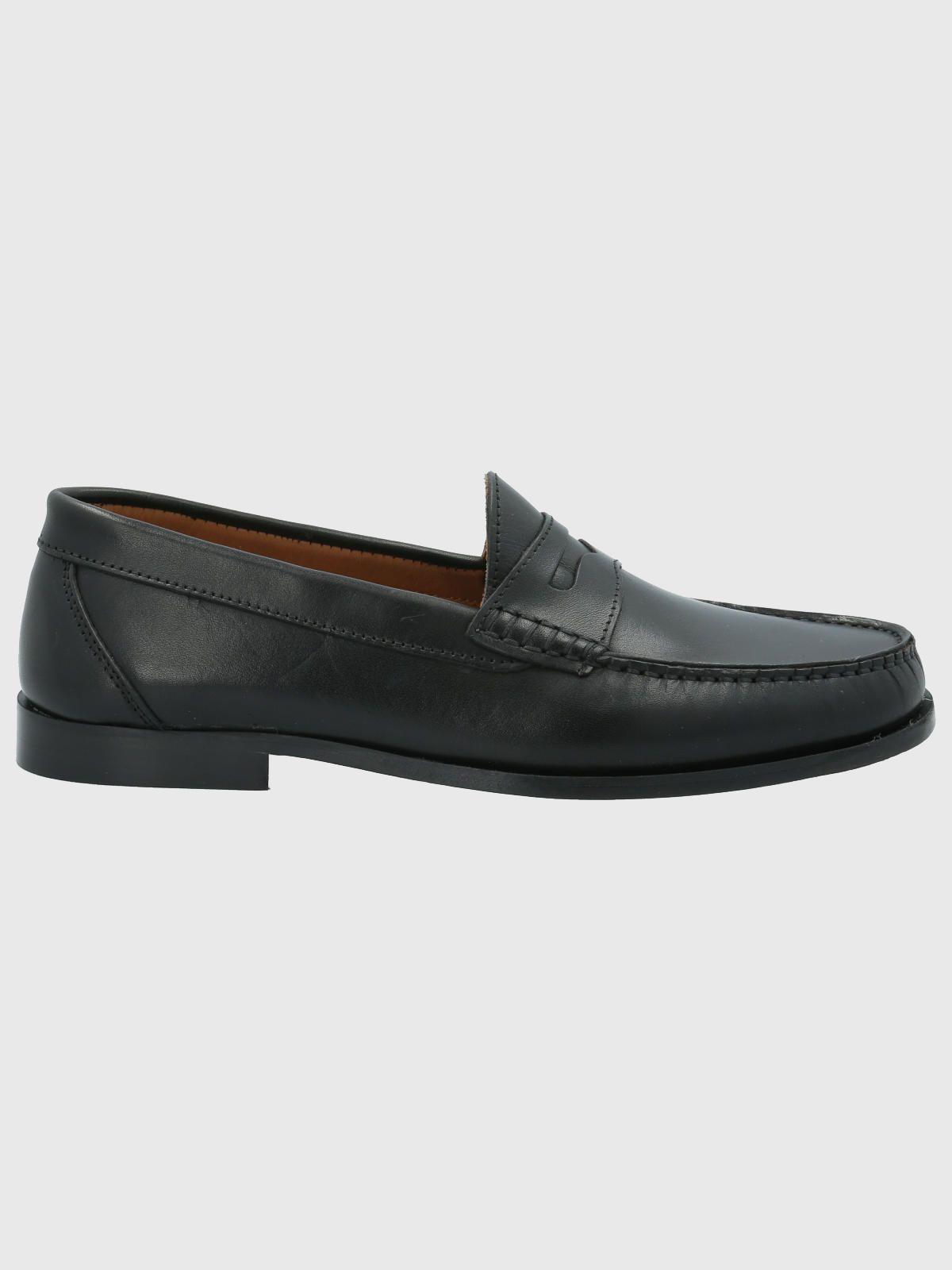 Mocasín Cuero Hombre Cazzoli Negro-1