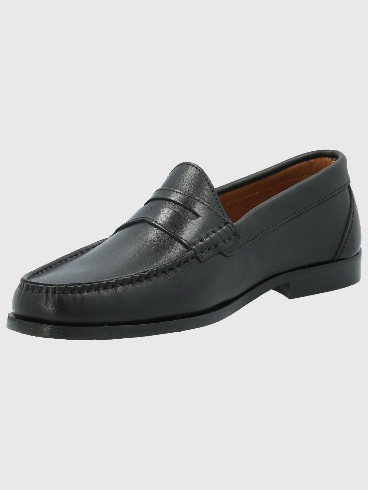 Mocasín Cuero Hombre Cazzoli Negro-4