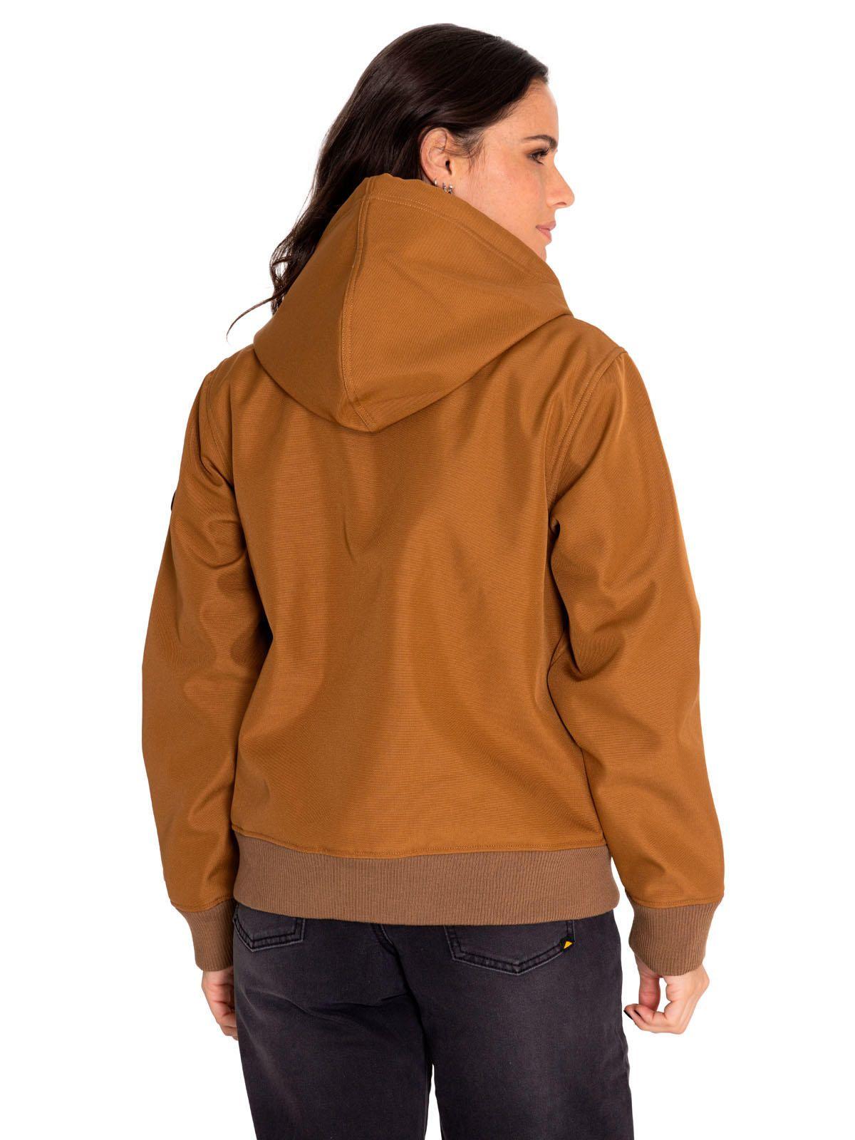 Chaqueta Mujer Bonded Fleece-Lined Café-3