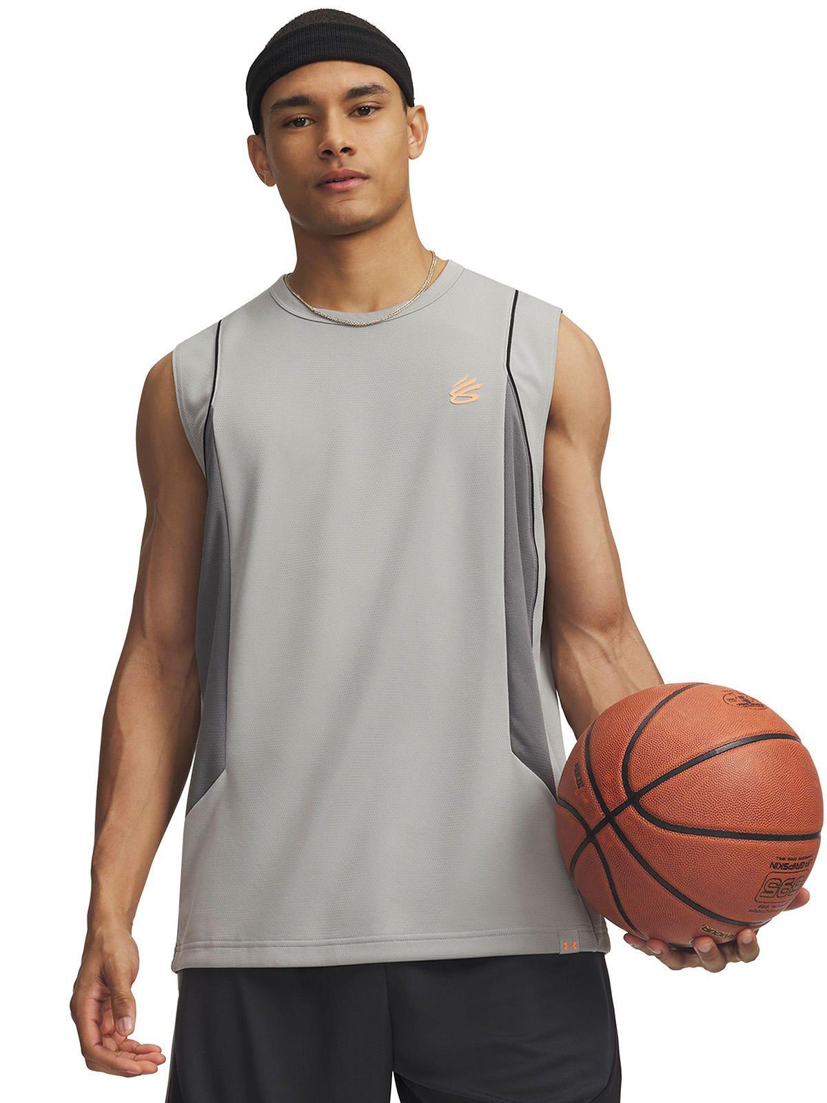 Polera S/M Gris Hombre Curry Training Tank Polera-0