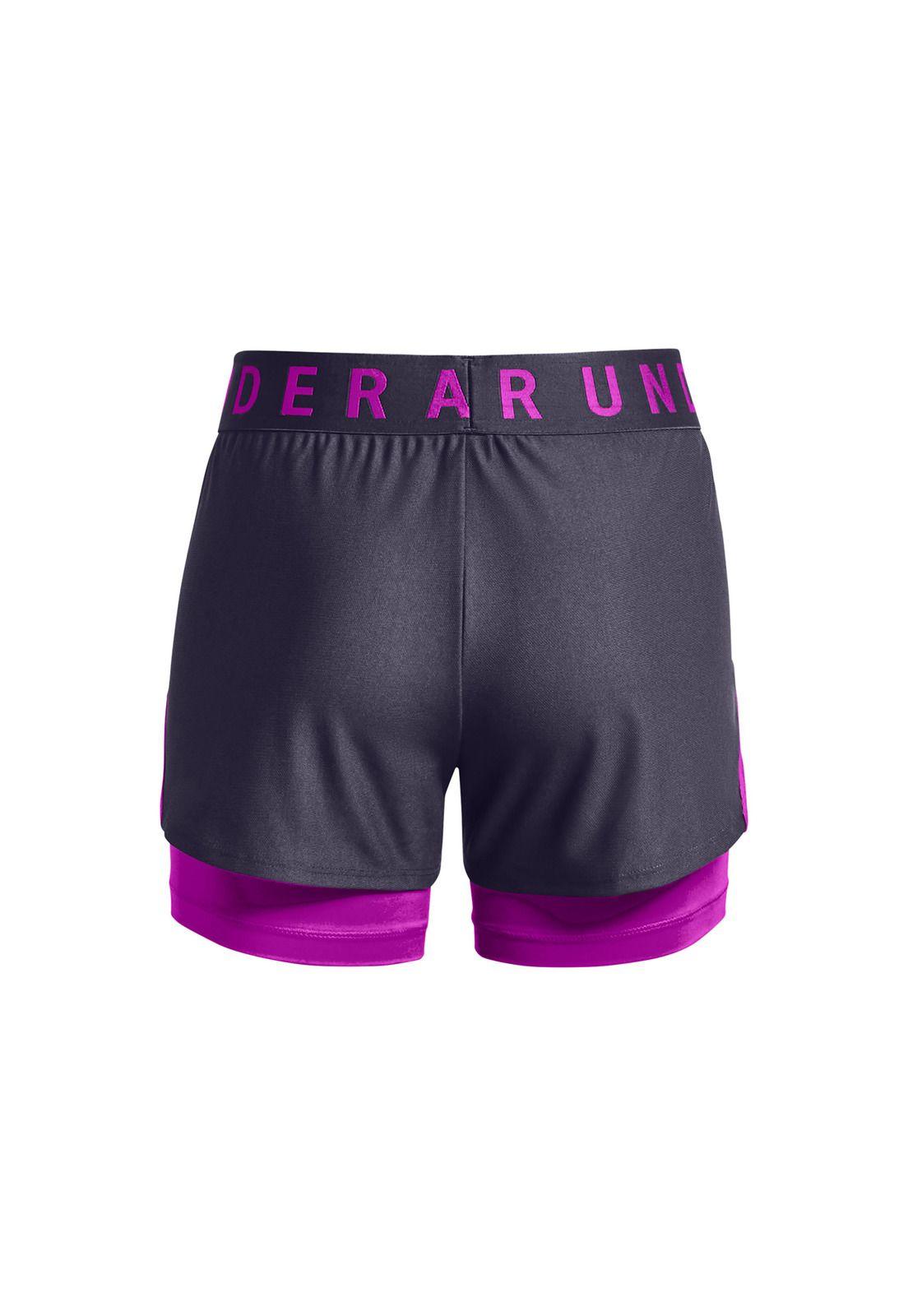 Short Mujer Play Up 2In1 Shorts Gris-1