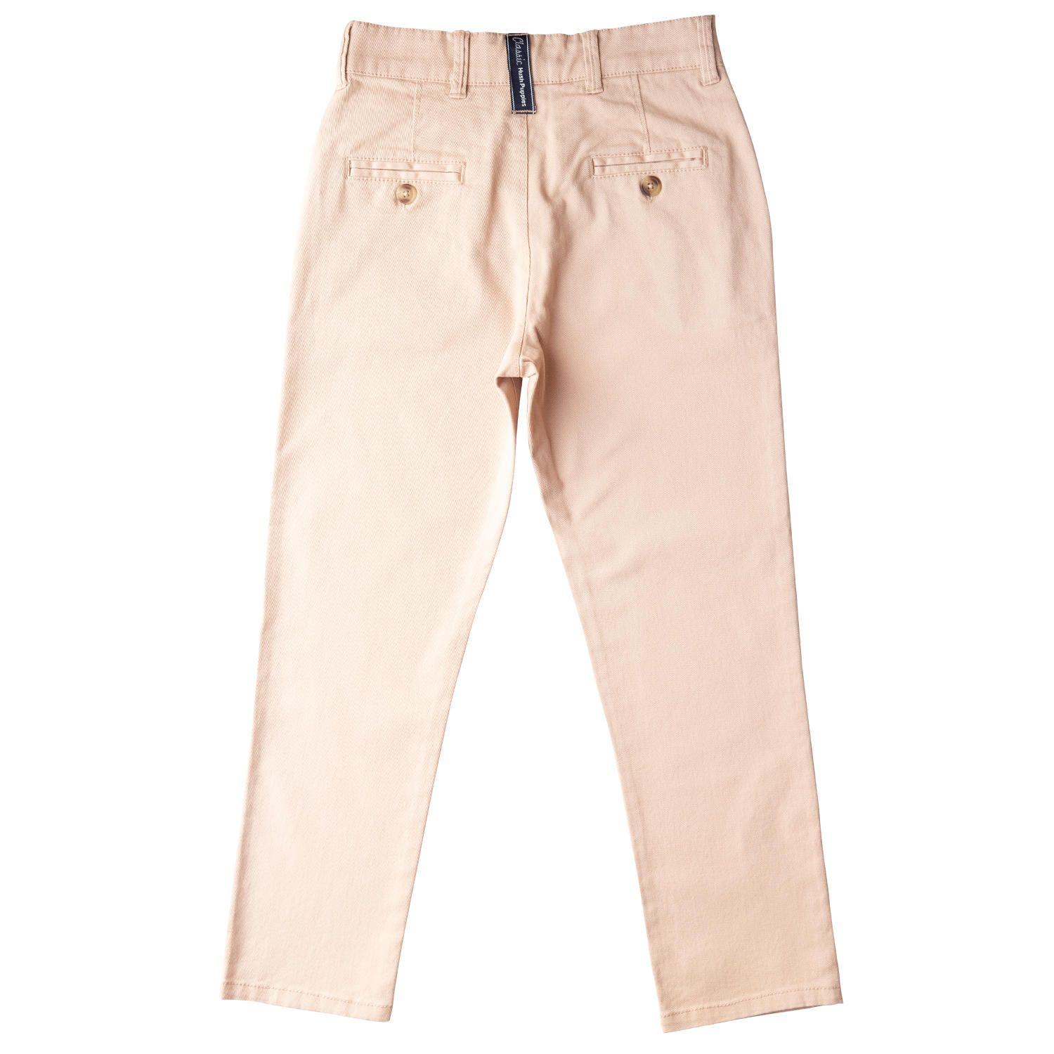 Pantalón Polo Niño Algodón Beige-1