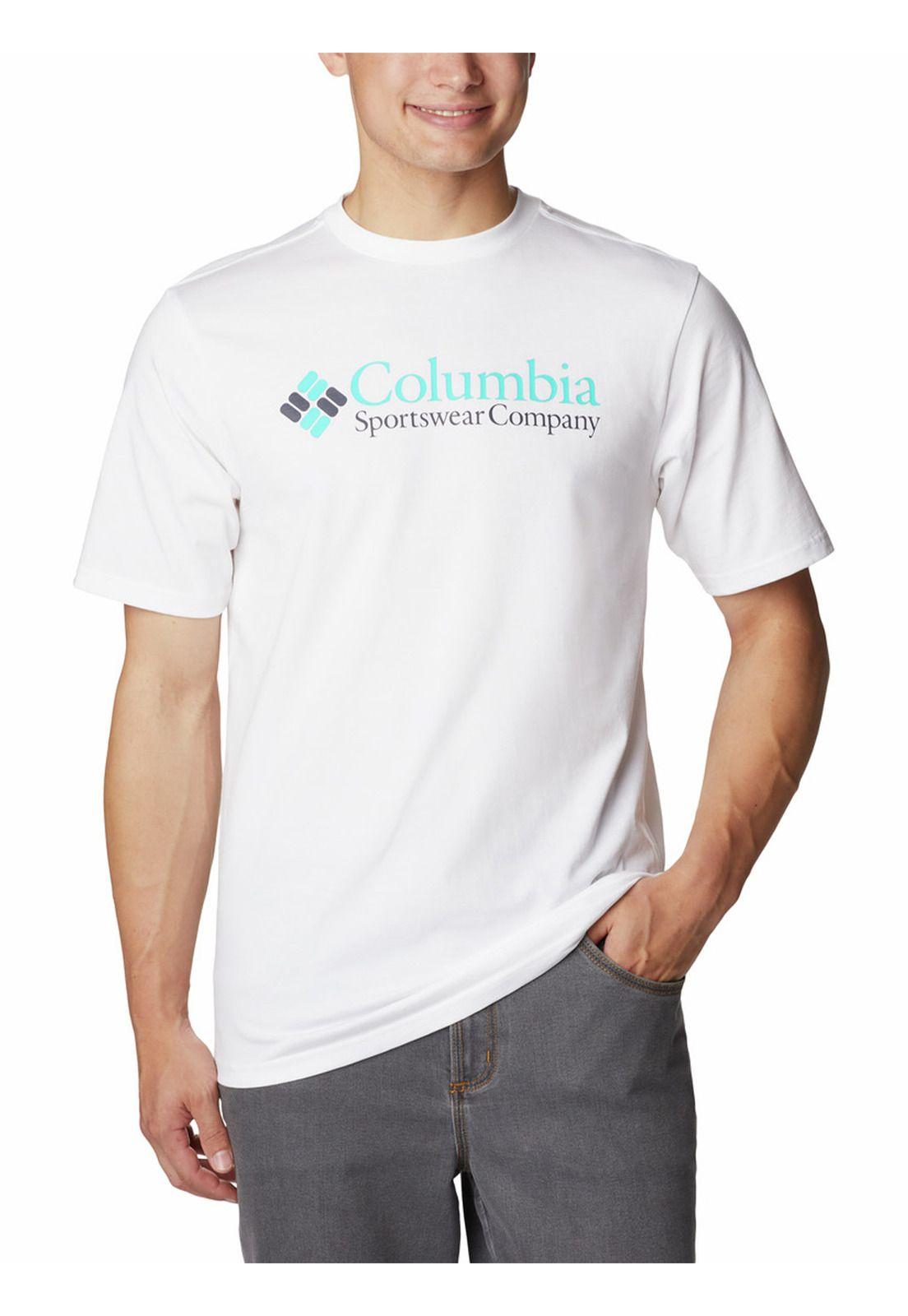 Polera M/C Csc Basic Logo S/S Blanco Hombre-0