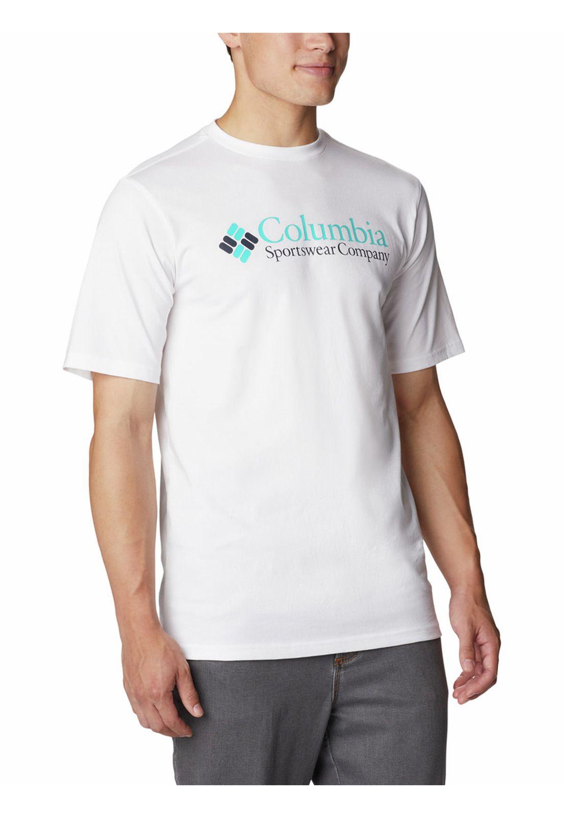 Polera M/C Csc Basic Logo S/S Blanco Hombre-4