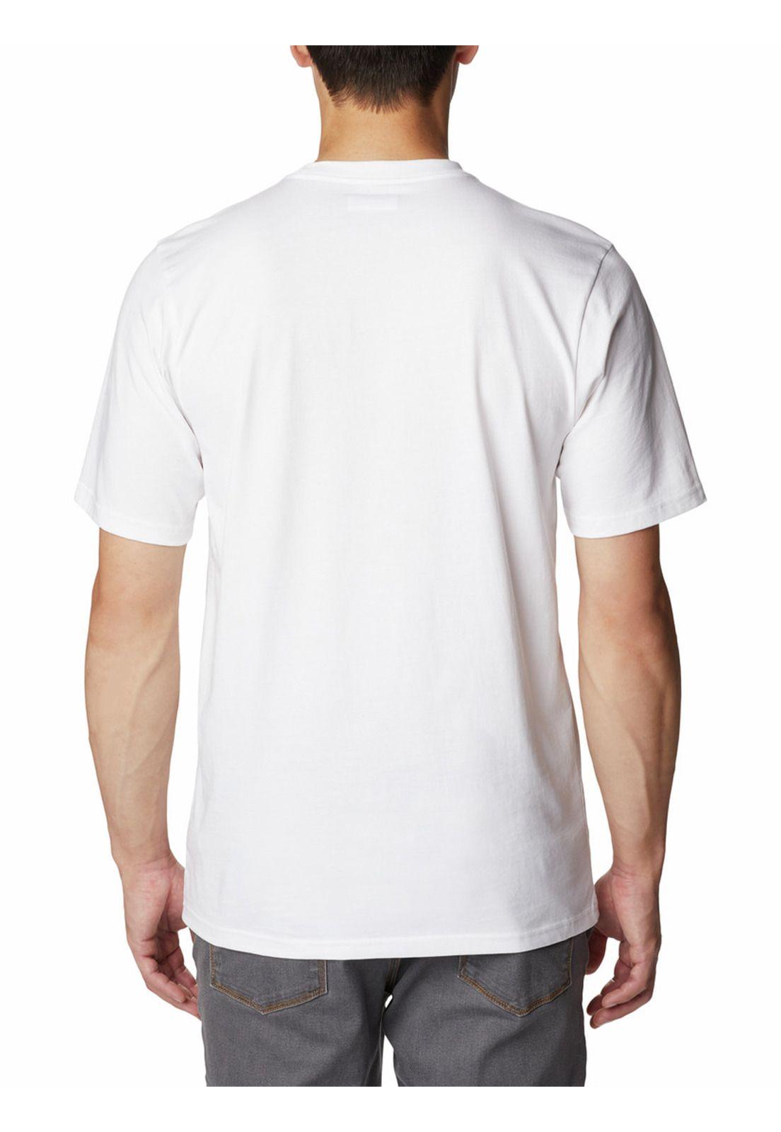 Polera M/C Csc Basic Logo S/S Blanco Hombre-5