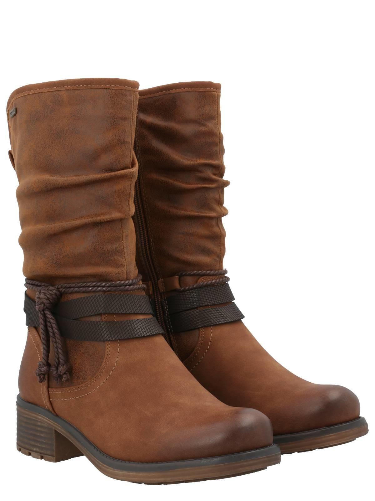 Bota Agliani Mujer Café-8