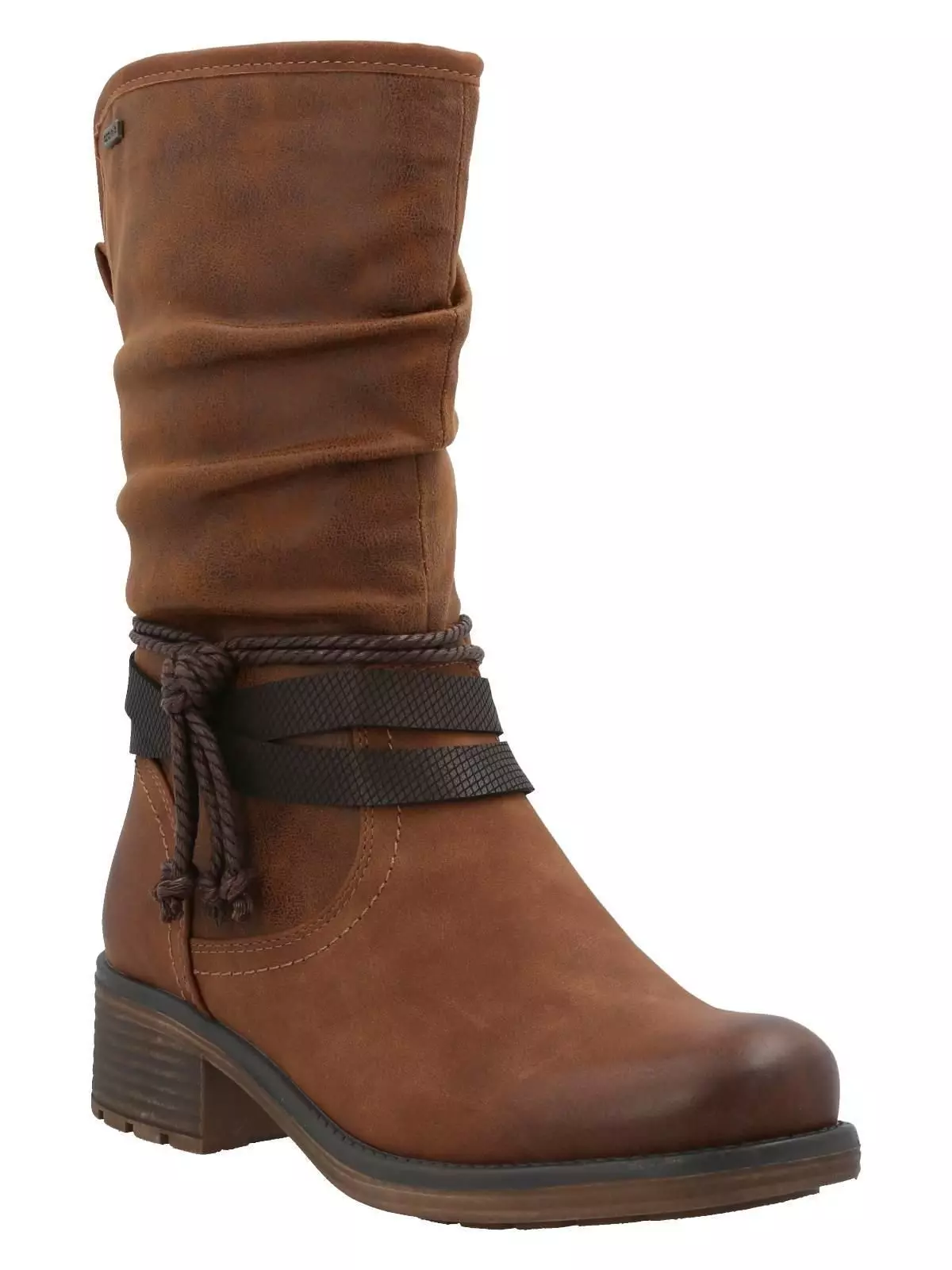 Bota Agliani Mujer Café-0