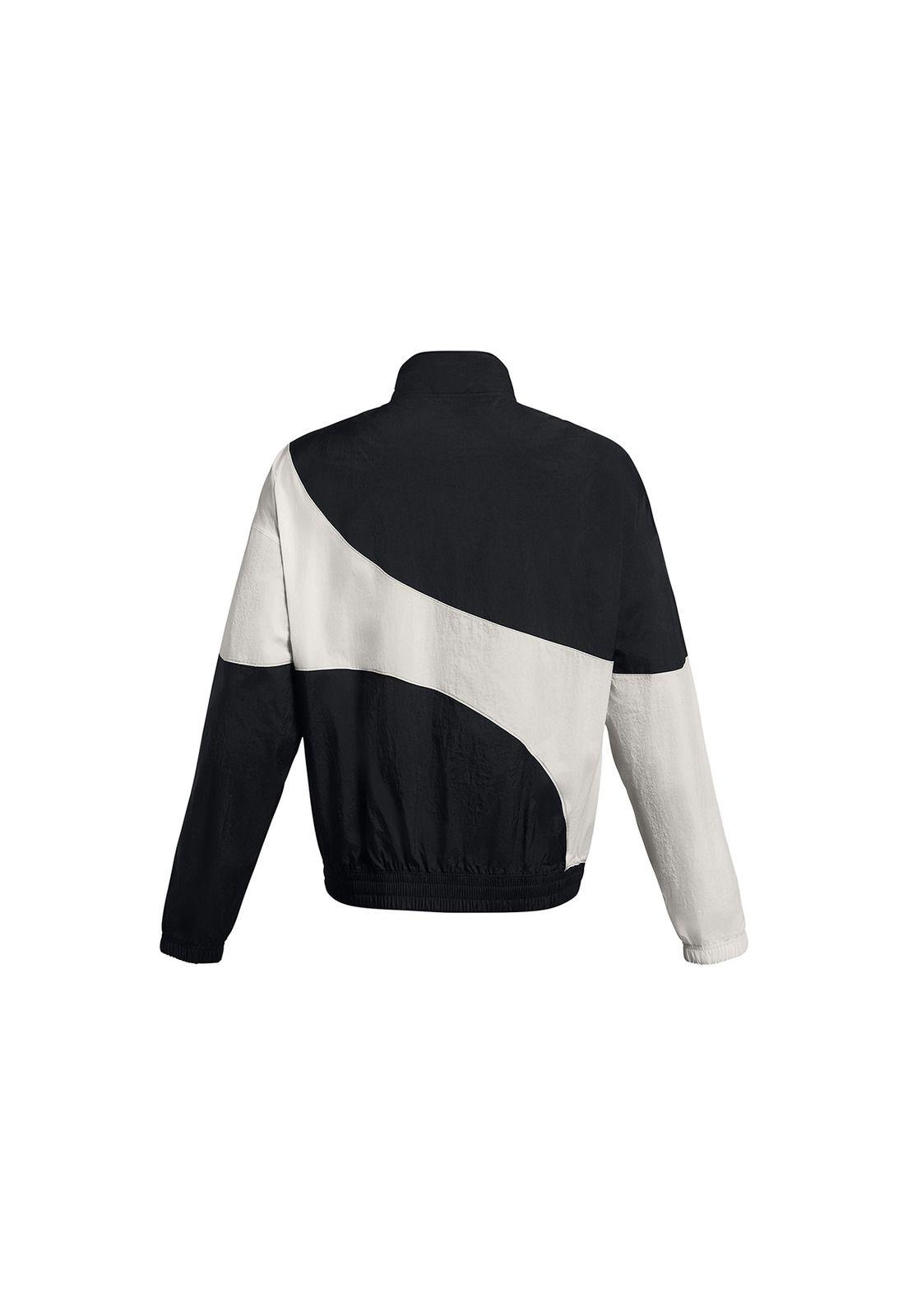 Chaqueta arrugada UA Legacy hombre Negro-1
