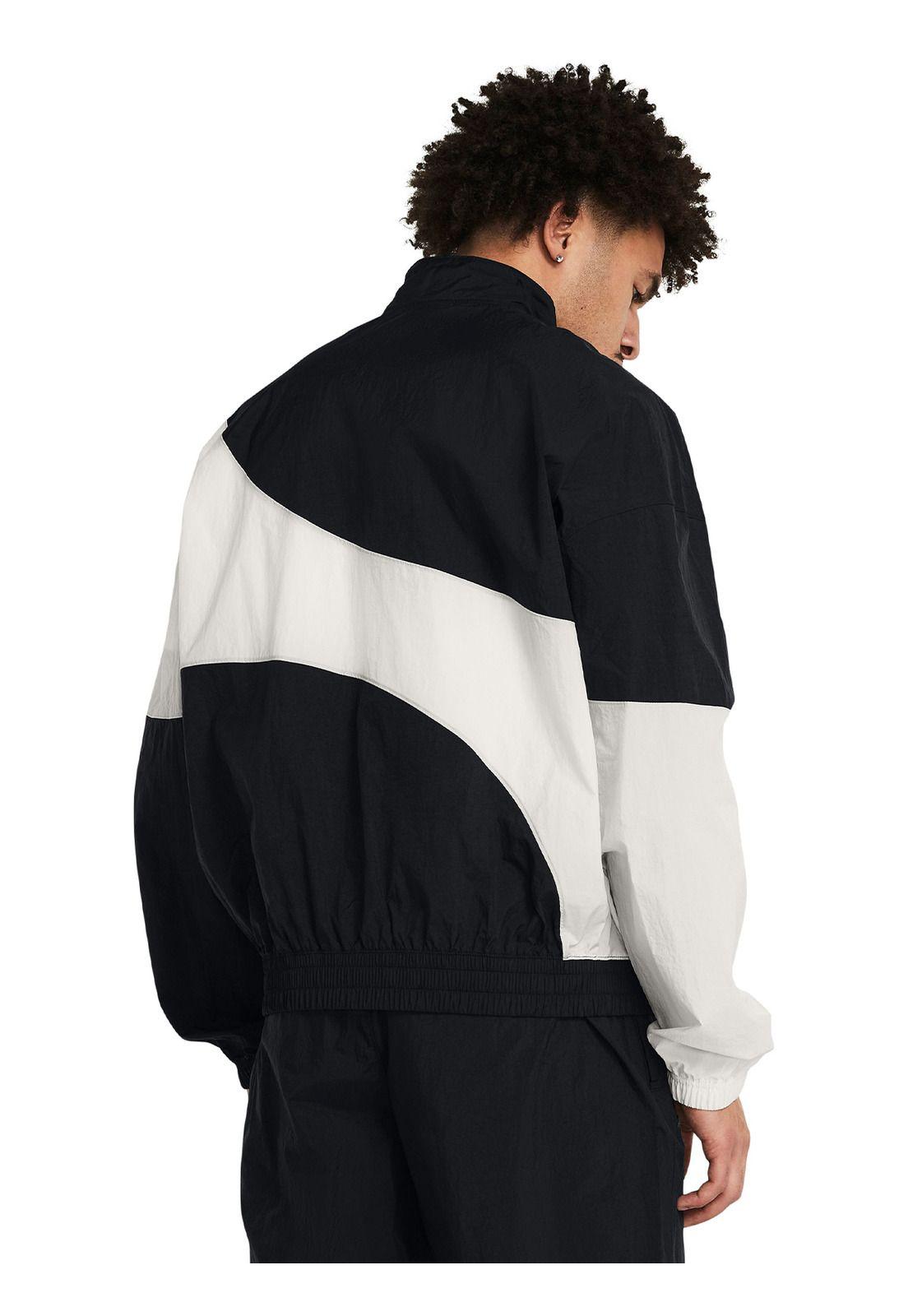 Chaqueta arrugada UA Legacy hombre Negro-4
