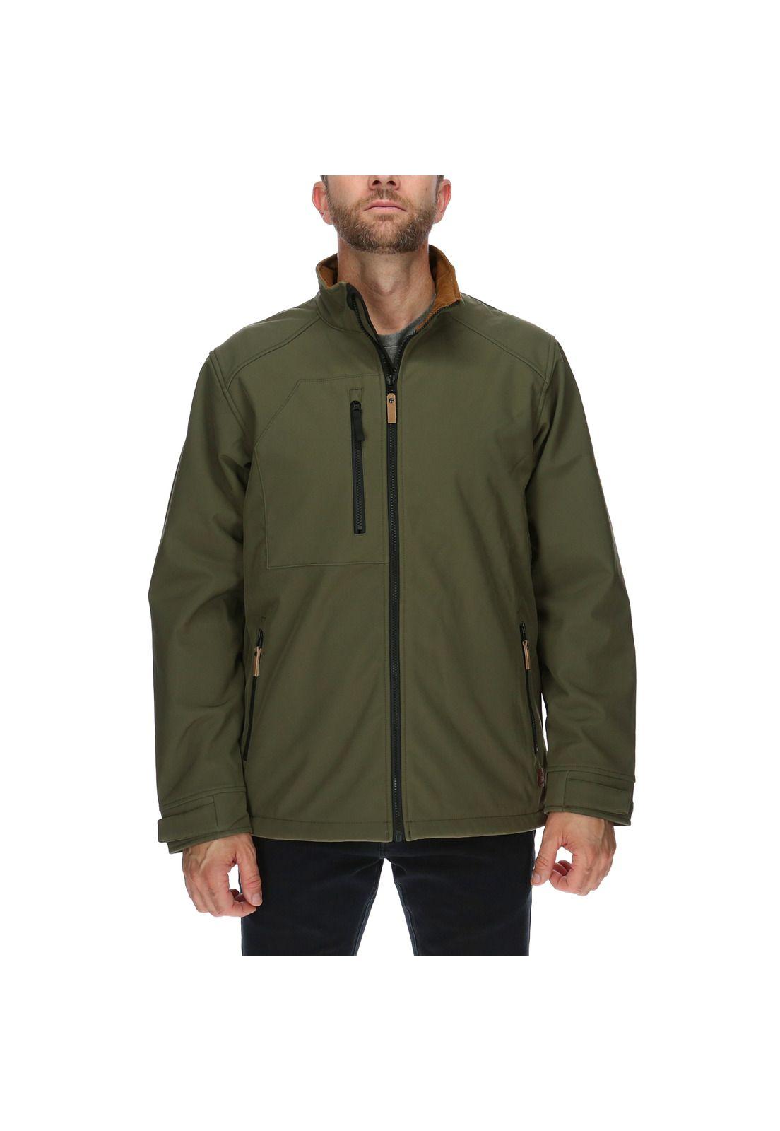 Chaqueta Hombre Ag Soft Shell Jacket Poliéster Marrón-0