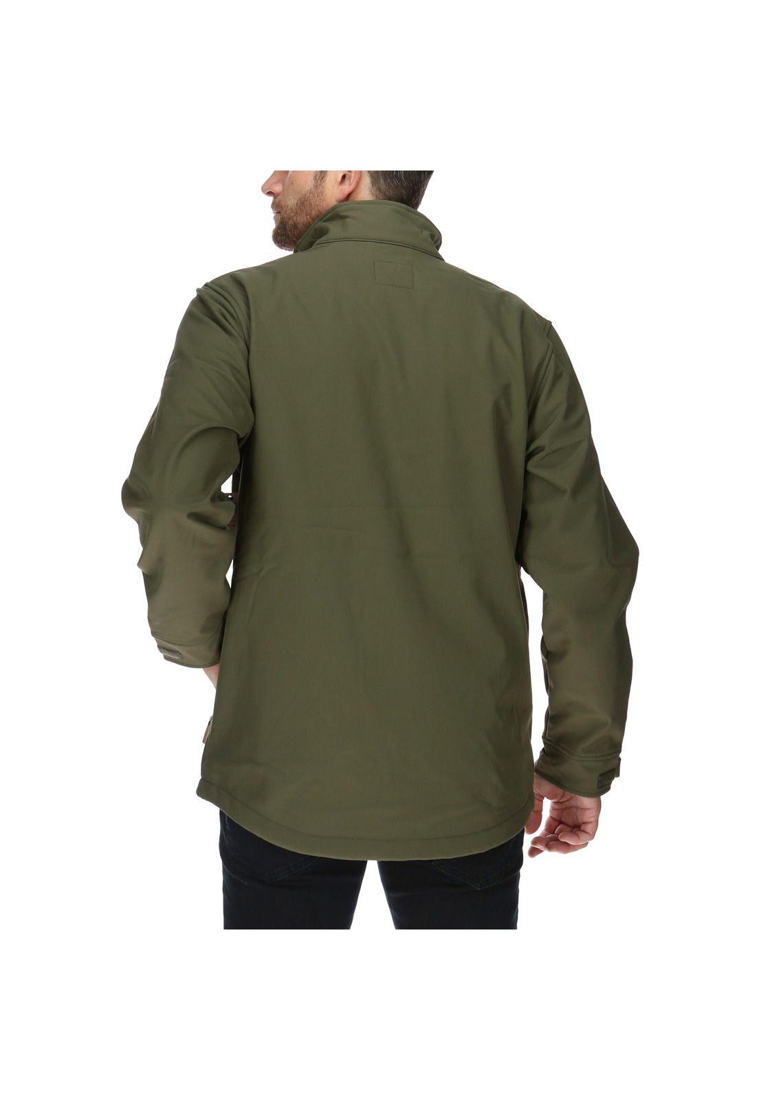 Chaqueta Hombre Ag Soft Shell Jacket Poliéster Marrón-2