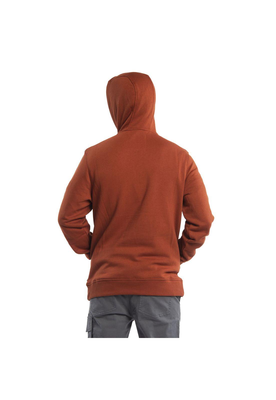 Polerón Hombre Jasper Q/4 Zip Naranjo-2