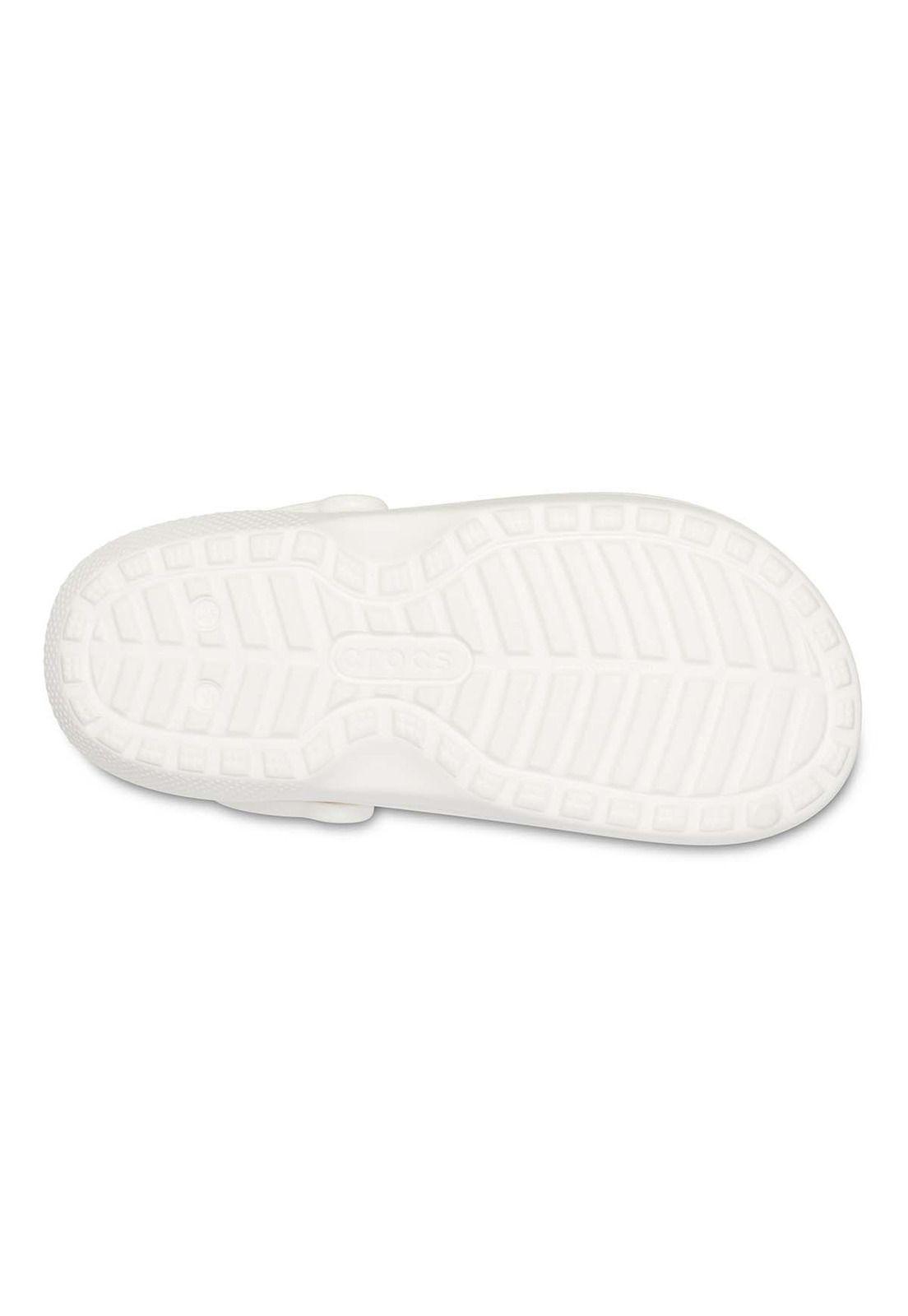Zueco Crocs Mujer Classic Lined Chiporro Blanco-4
