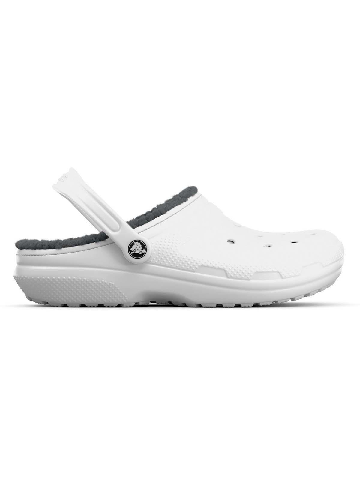 Zueco Crocs Mujer Classic Lined Chiporro Blanco-0