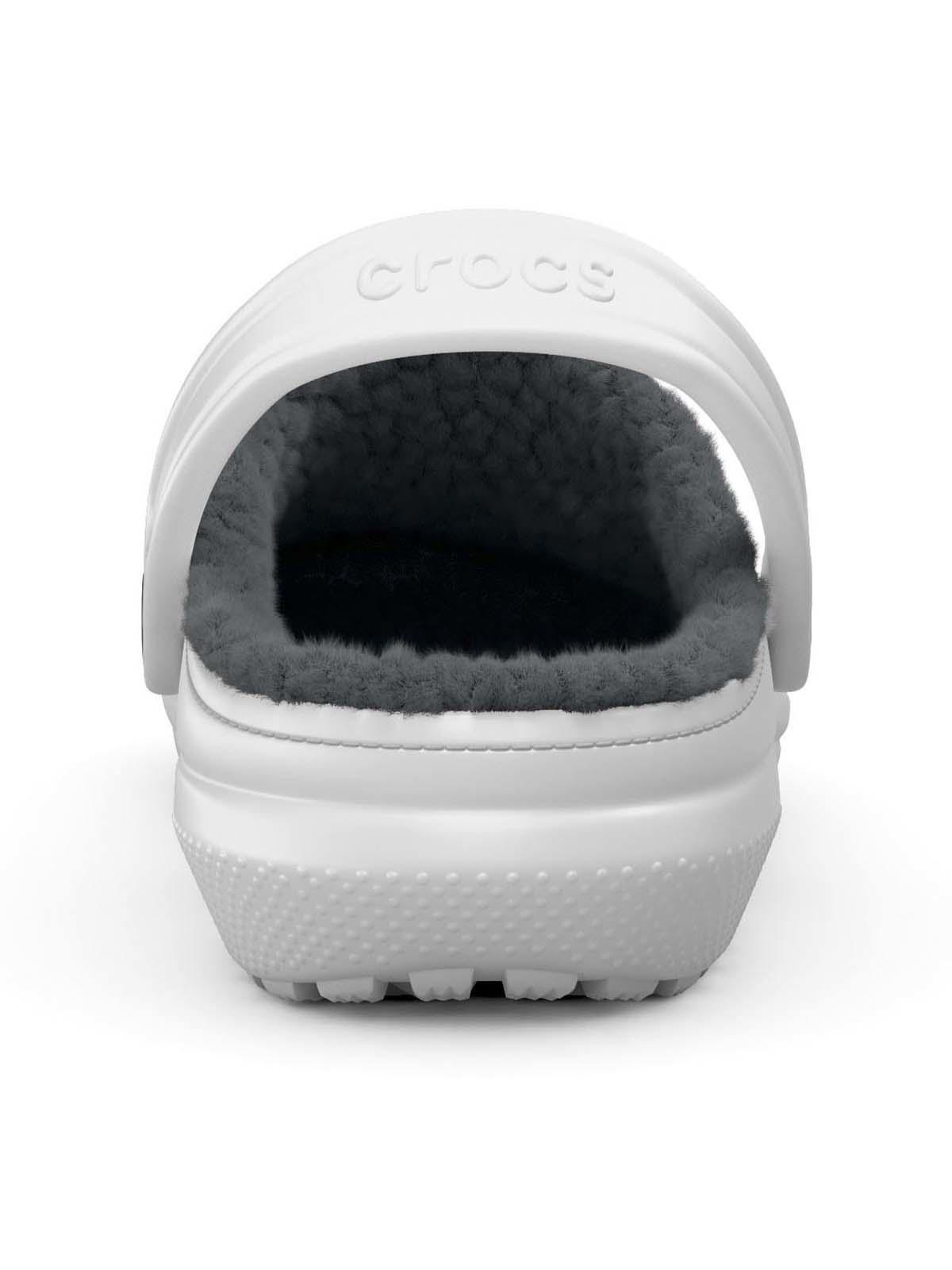 Zueco Crocs Mujer Classic Lined Chiporro Blanco-6