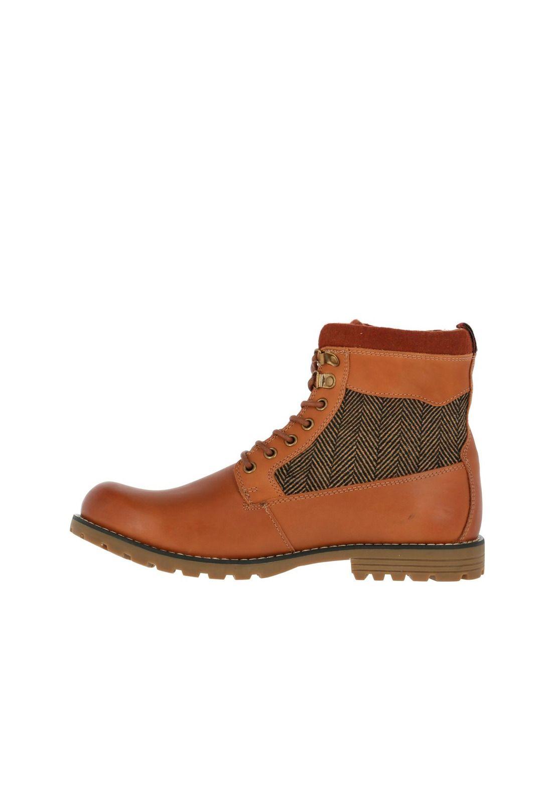 Botin Cuero Clatter 2 Café-3