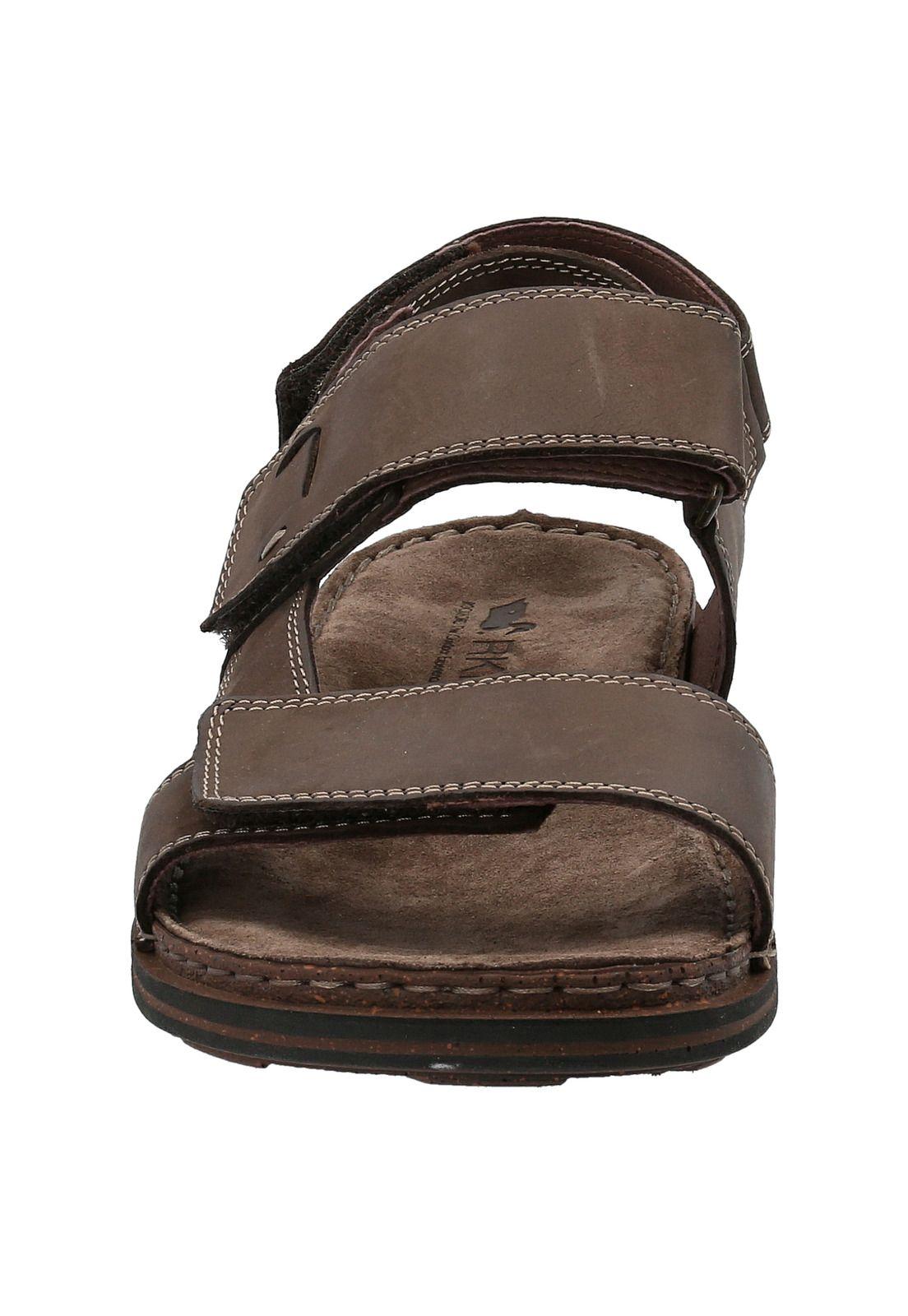 Sandalia Cuero Hombre Seba Café Oscuro-3